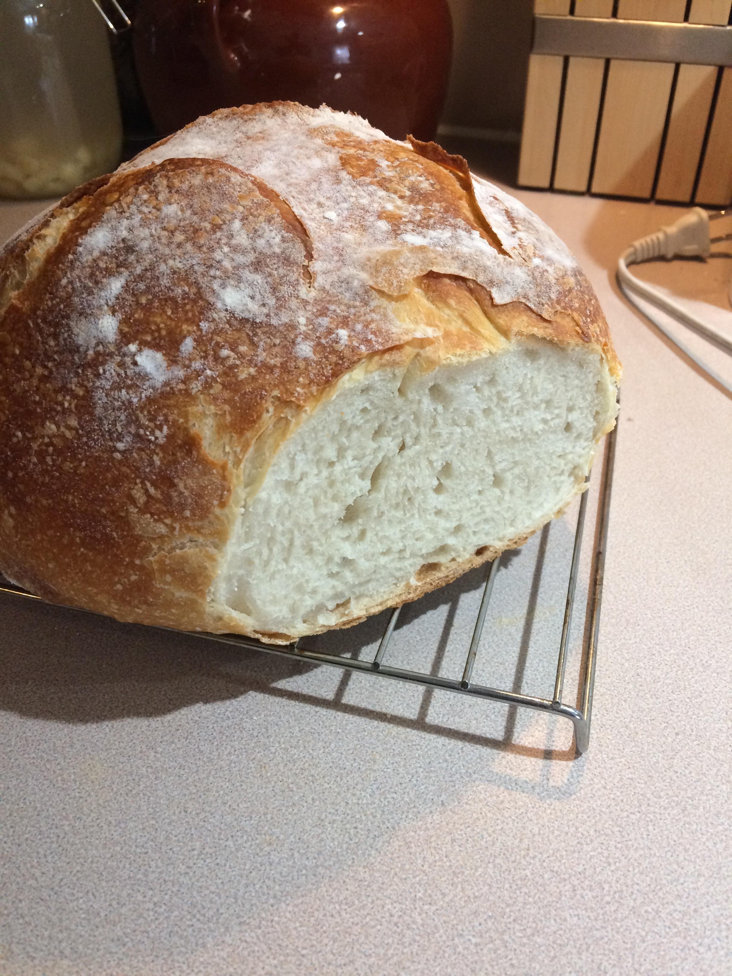 I bought Flour Water Salt Yeast yesterday and had that loaf today! r