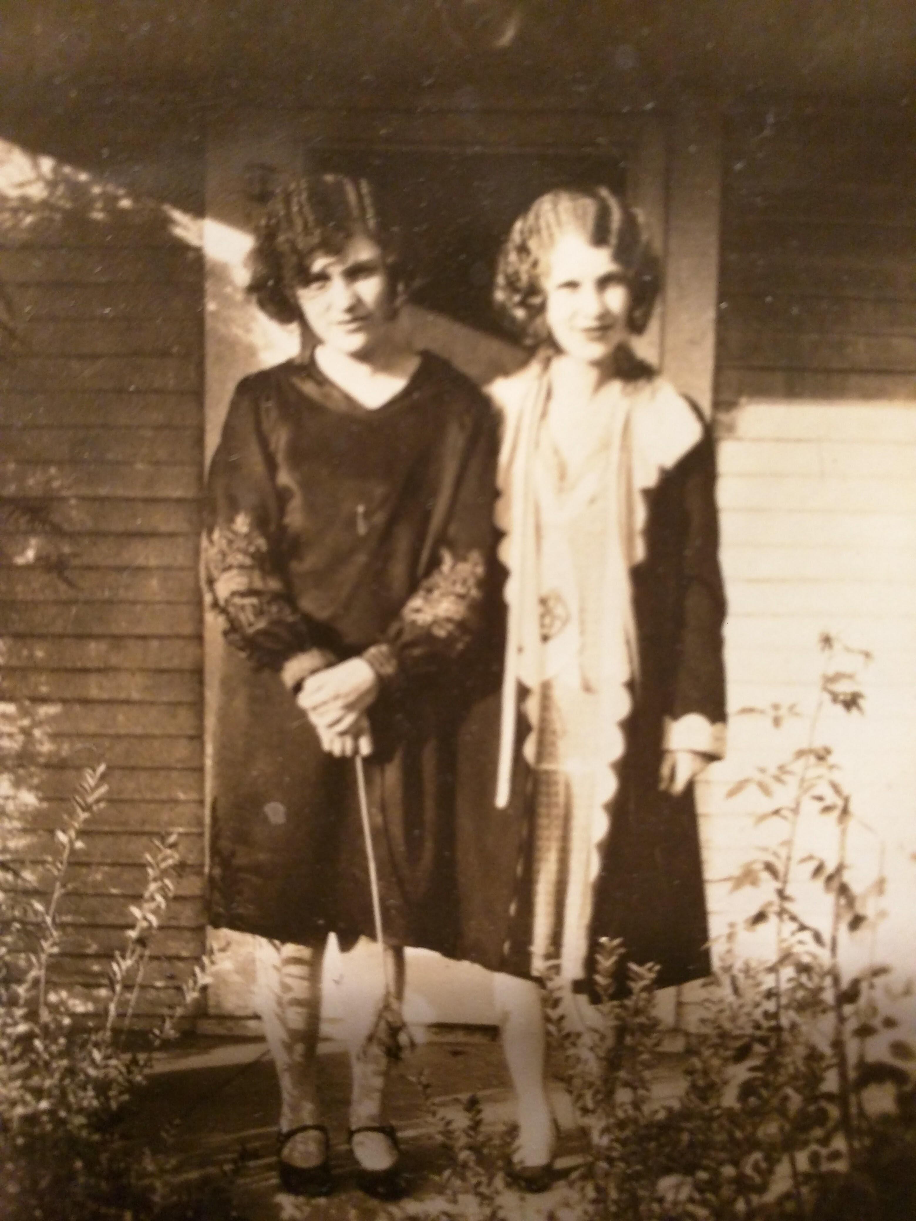 Pin curled girls in Mead, Colorado circa 1921 1925 . Photo credit my