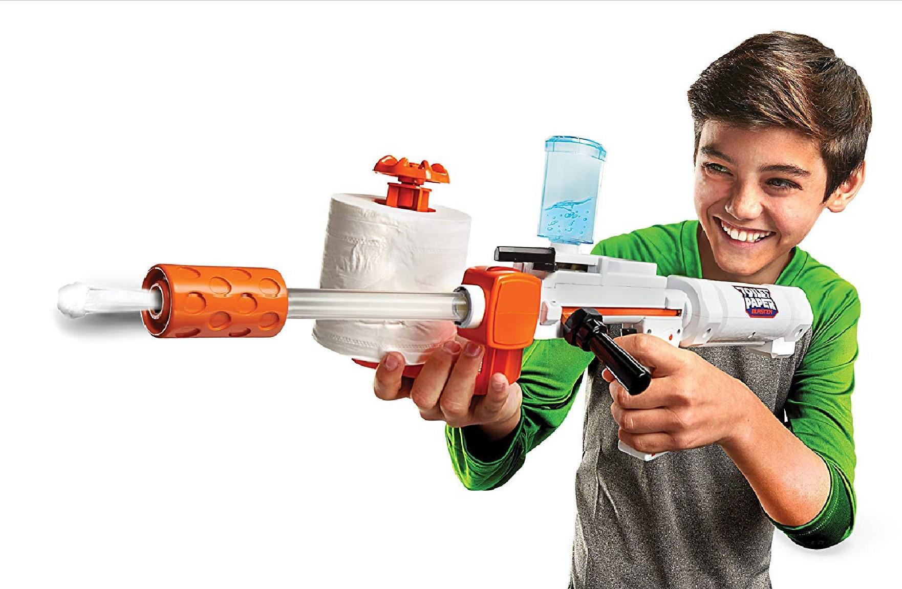 Toilet paper gun 24 Damage +36 Bullet size 154 Accuracy 55 Reload