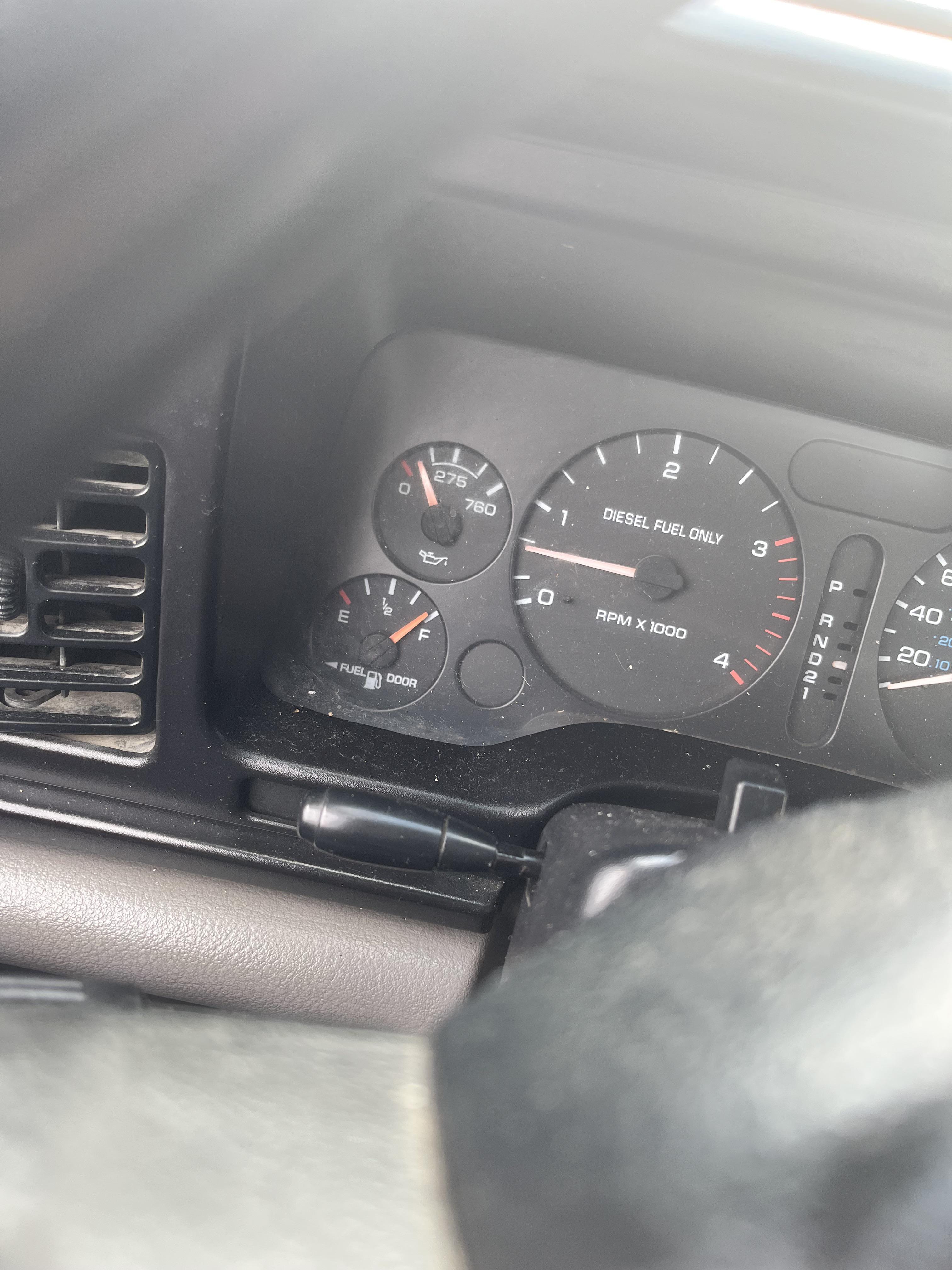 Low oil pressure at idle, goes to the first marking in white/ slightly above at speed/ under