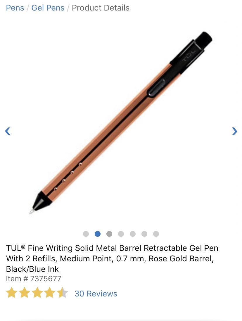 I bought a great metal version of my favorite pens. I just love the Tul