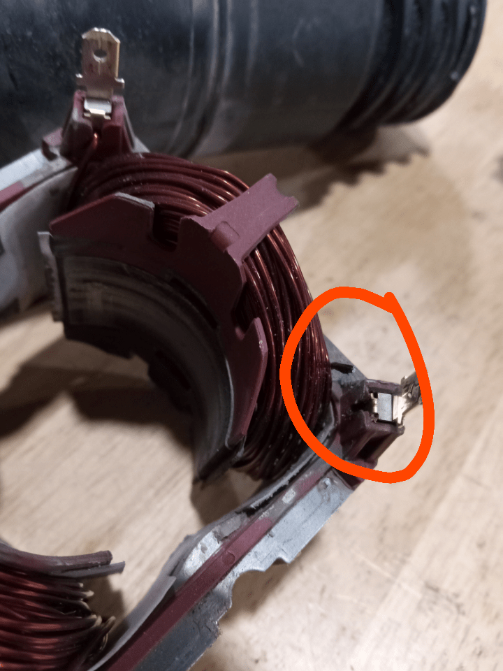 Shop vac stopped working in the middle of using it. Chased the problem