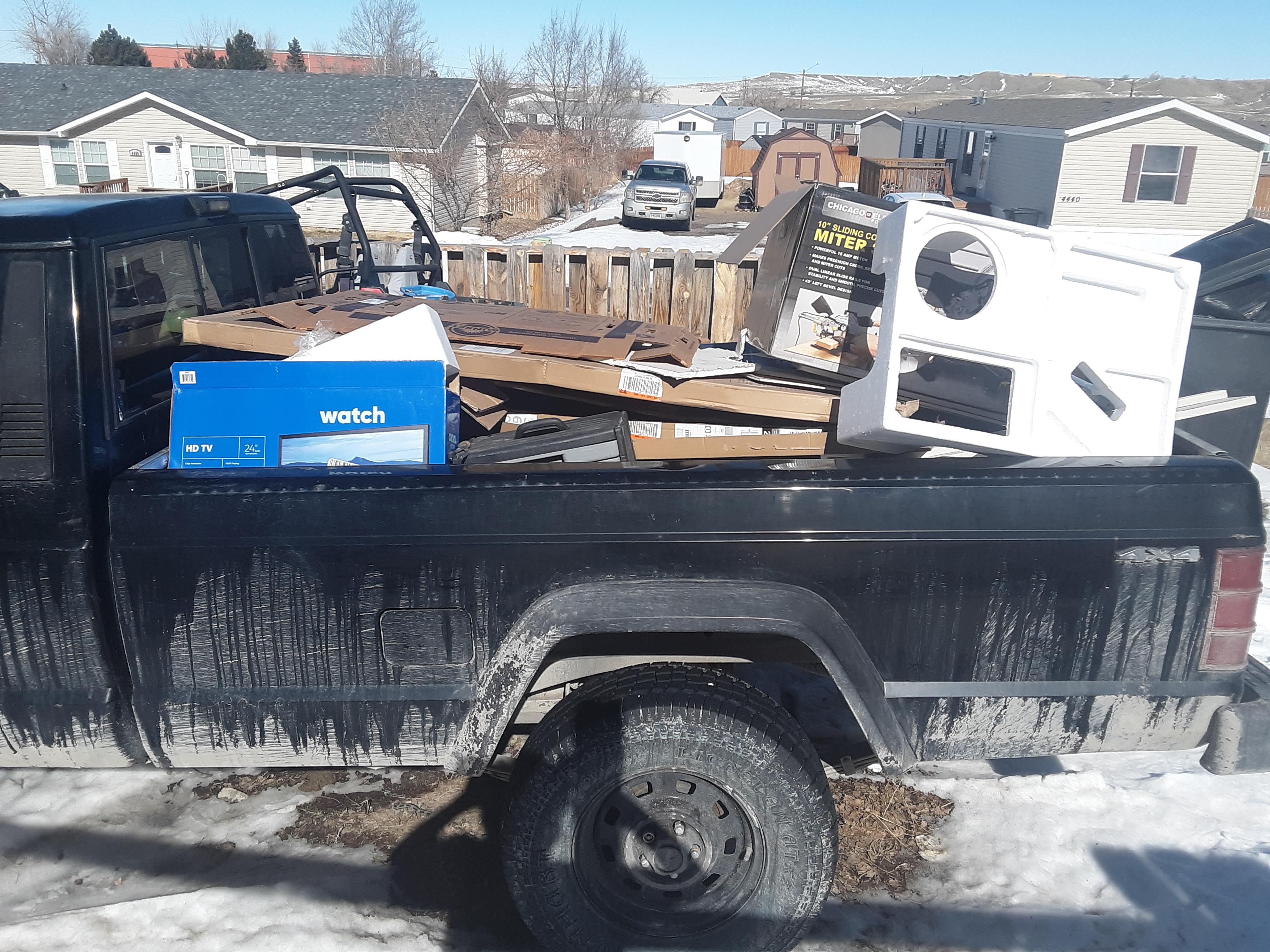 Largest bed = trash truck apparently