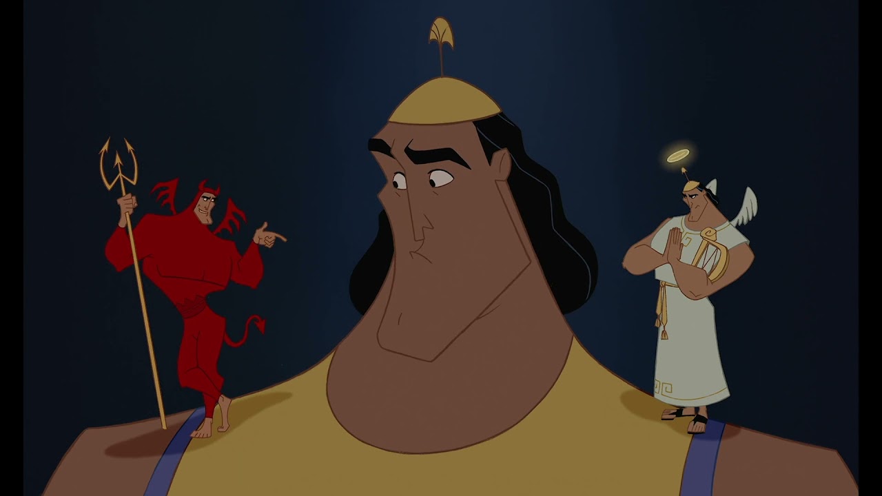 In The Emperor's New Groove (2000), Kronk is a paranoid schizophrenic