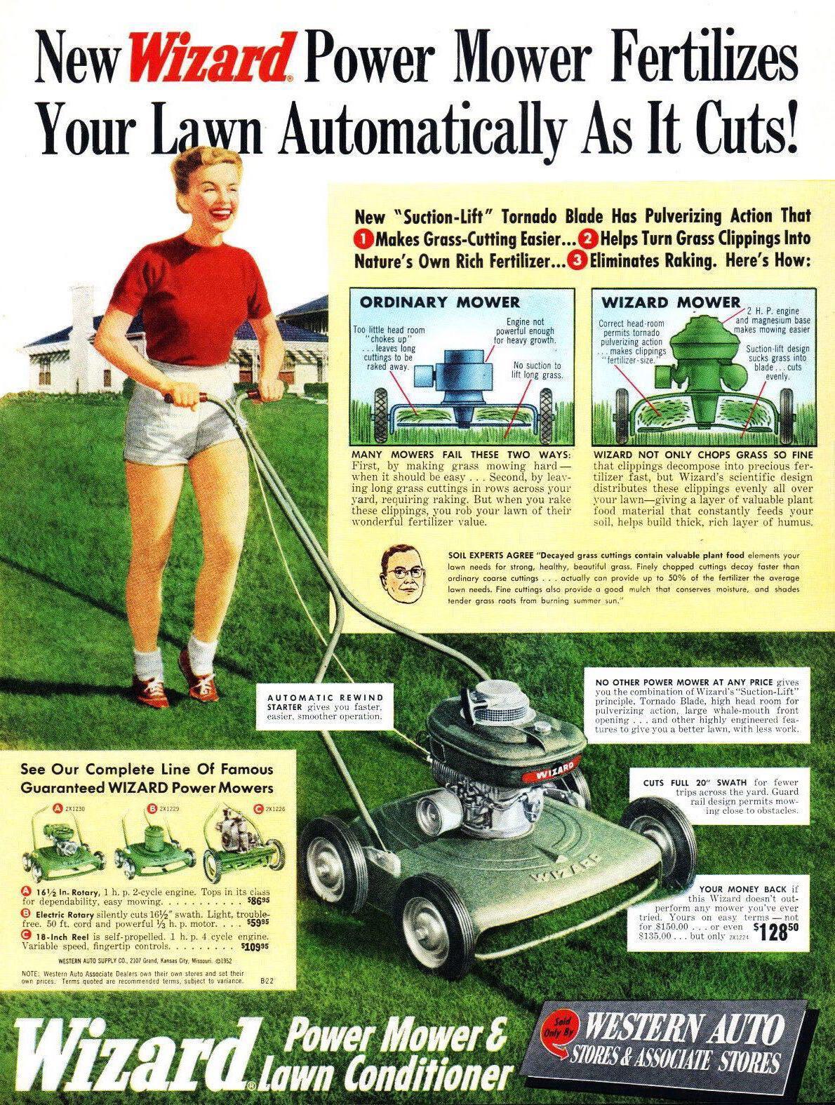 Western Auto Supply Co, 1952 Ad. r/VintageWomenAds