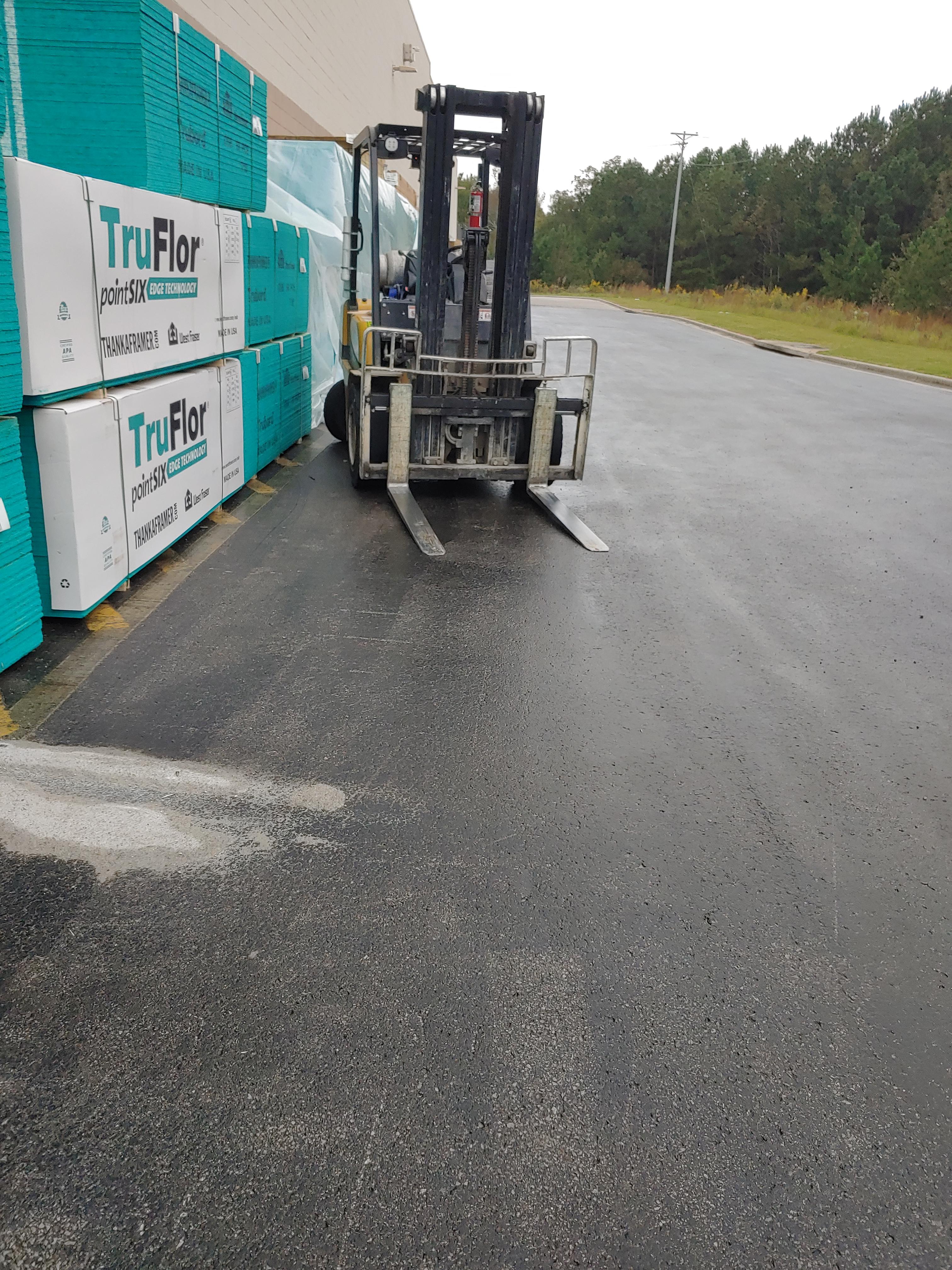 Building materials be like. "If I park on the side of the building no