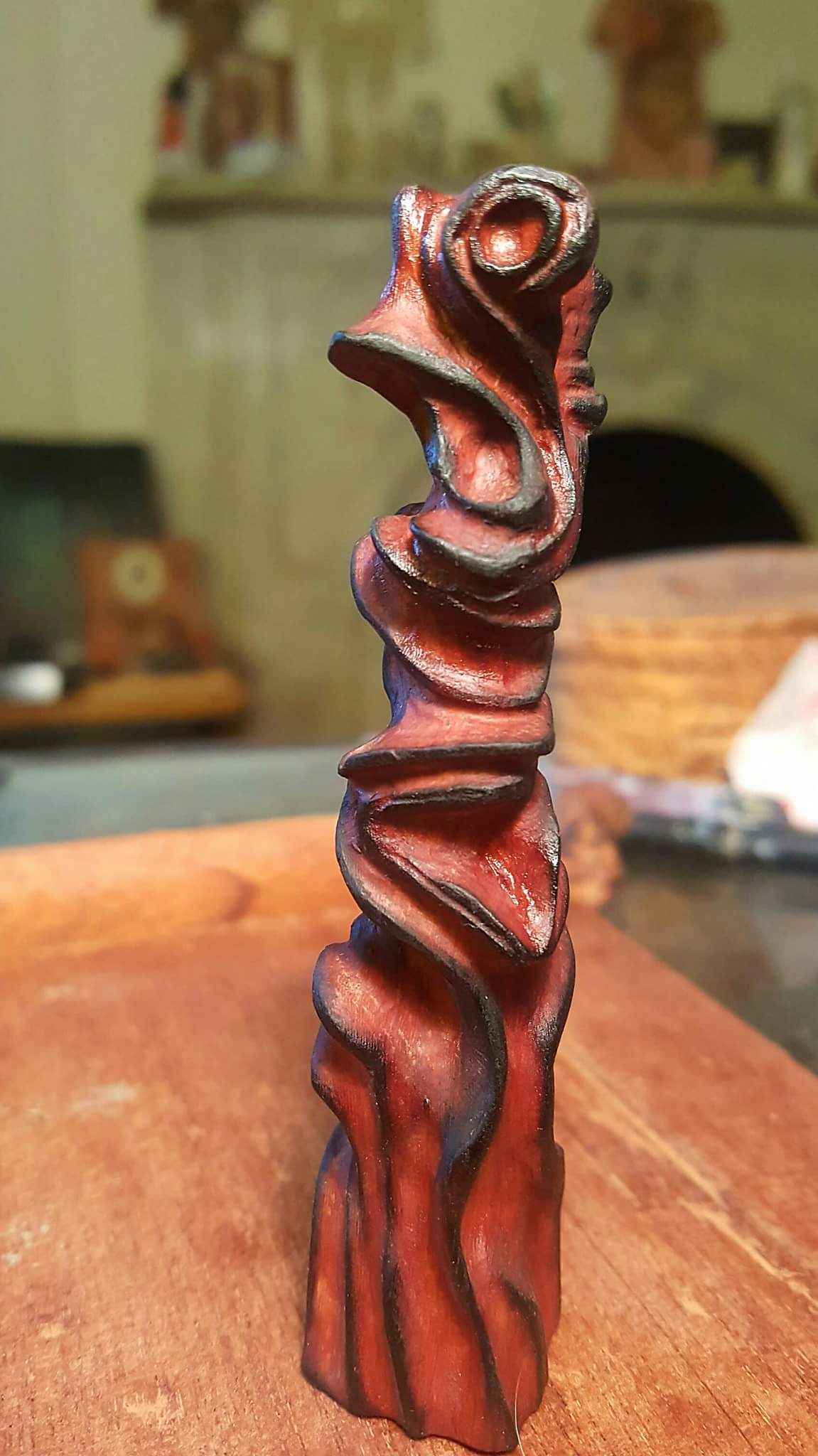 Carved from a mahogany scrap r/woodworking