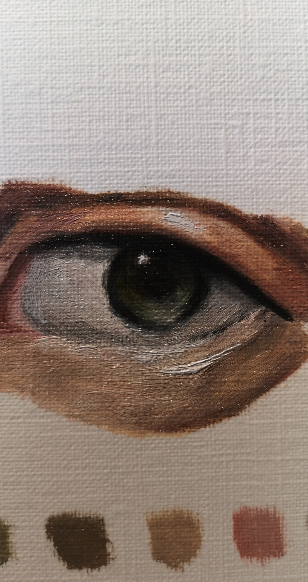 painted my first eye with oil painting ) r/oilpainting
