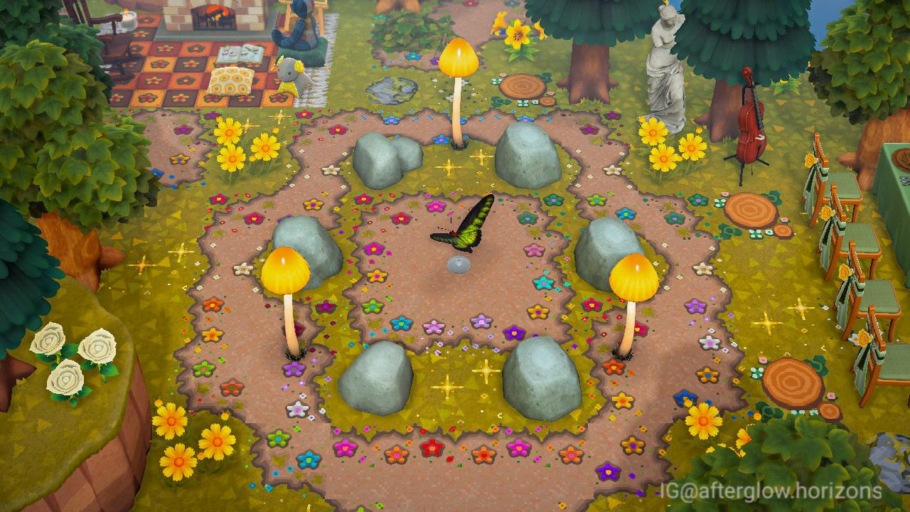 Finally caved and made a rock garden! r/AnimalCrossing