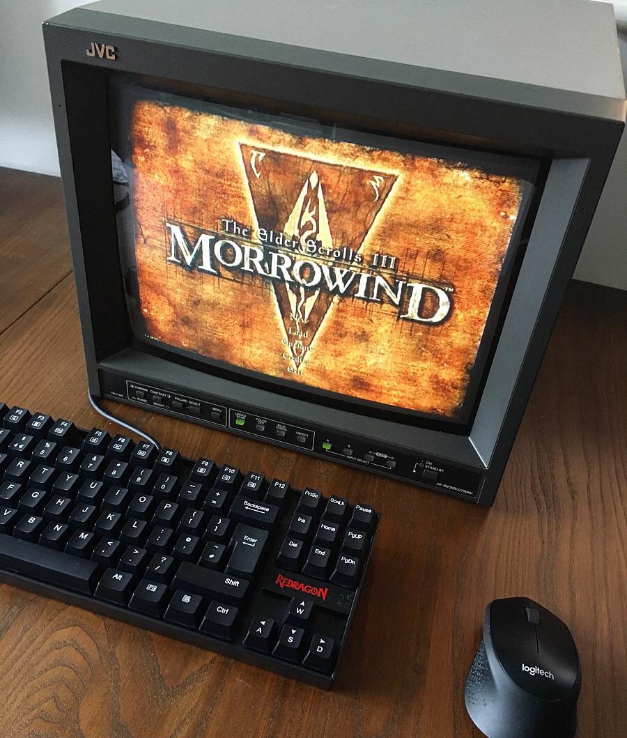 Morrowind looks gorgeous on a CRT : r/Morrowind