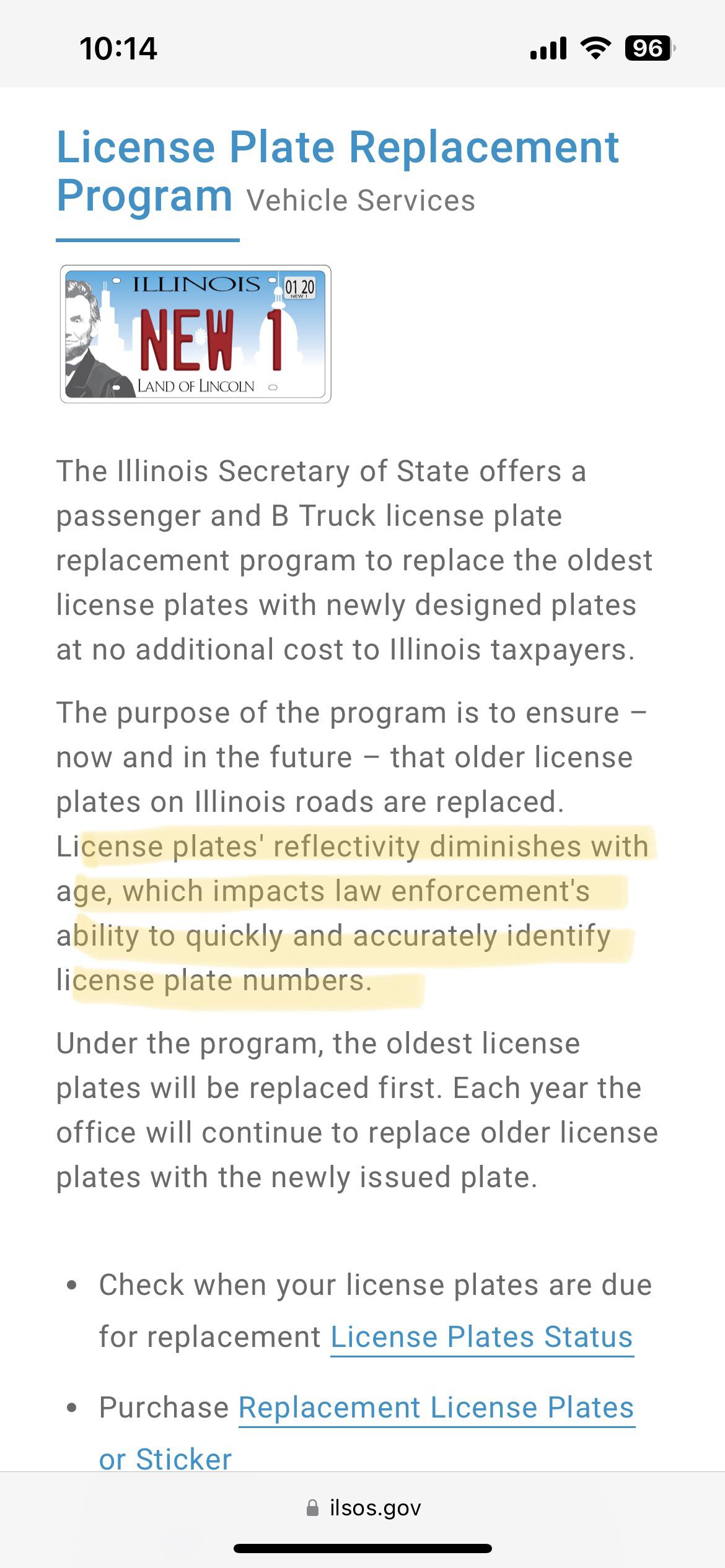 Illinois License Plate Replacement Status Quick Update Guide Sticker Residue