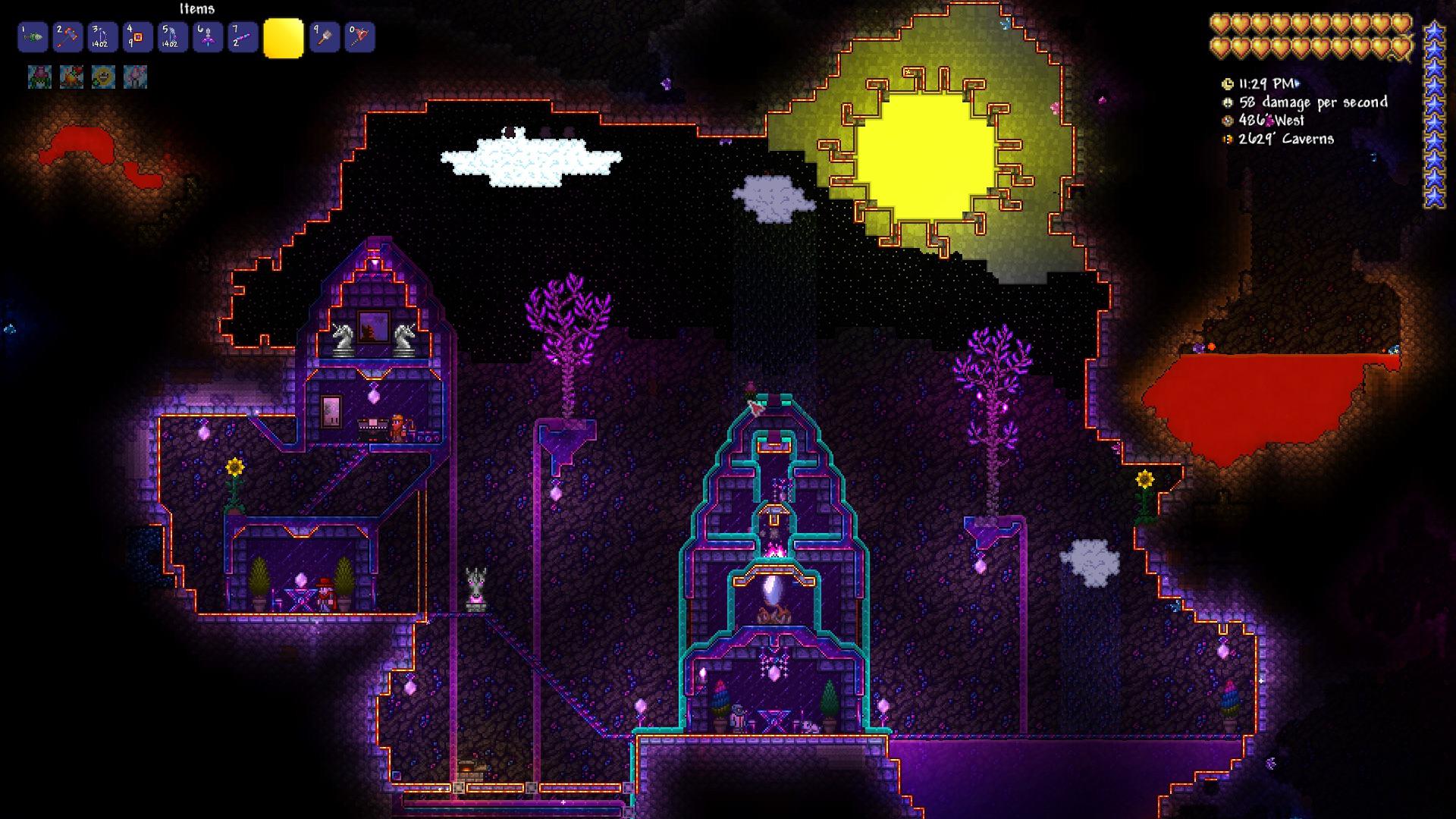 Updated my Underground village after the corruption ruined it. Hallowed