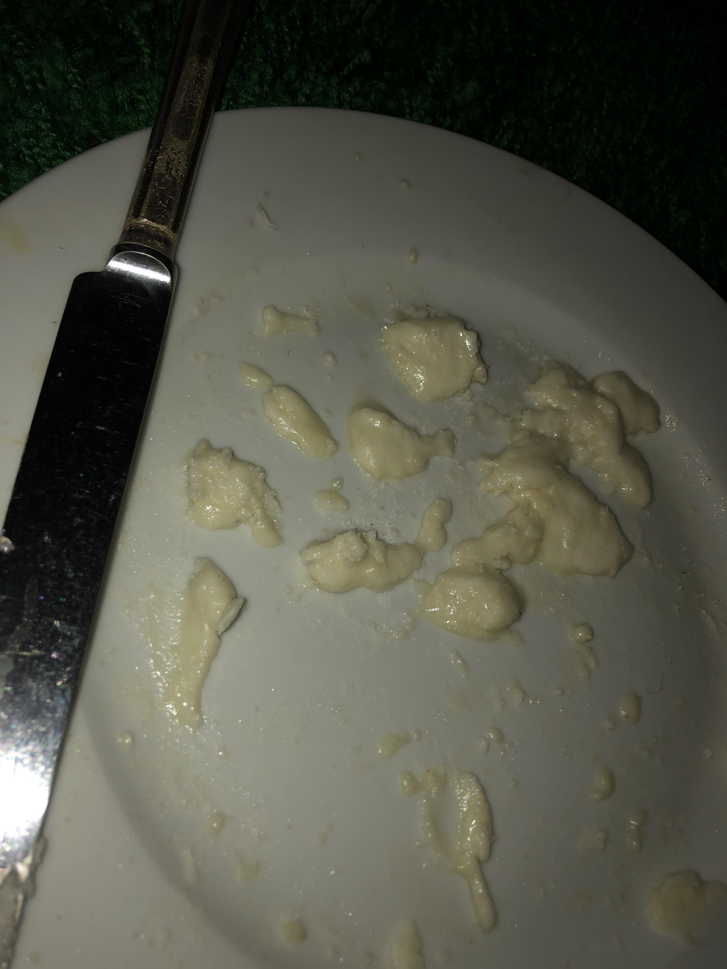 Usually I can rerock some raw coke with some fish and acetone and it’s