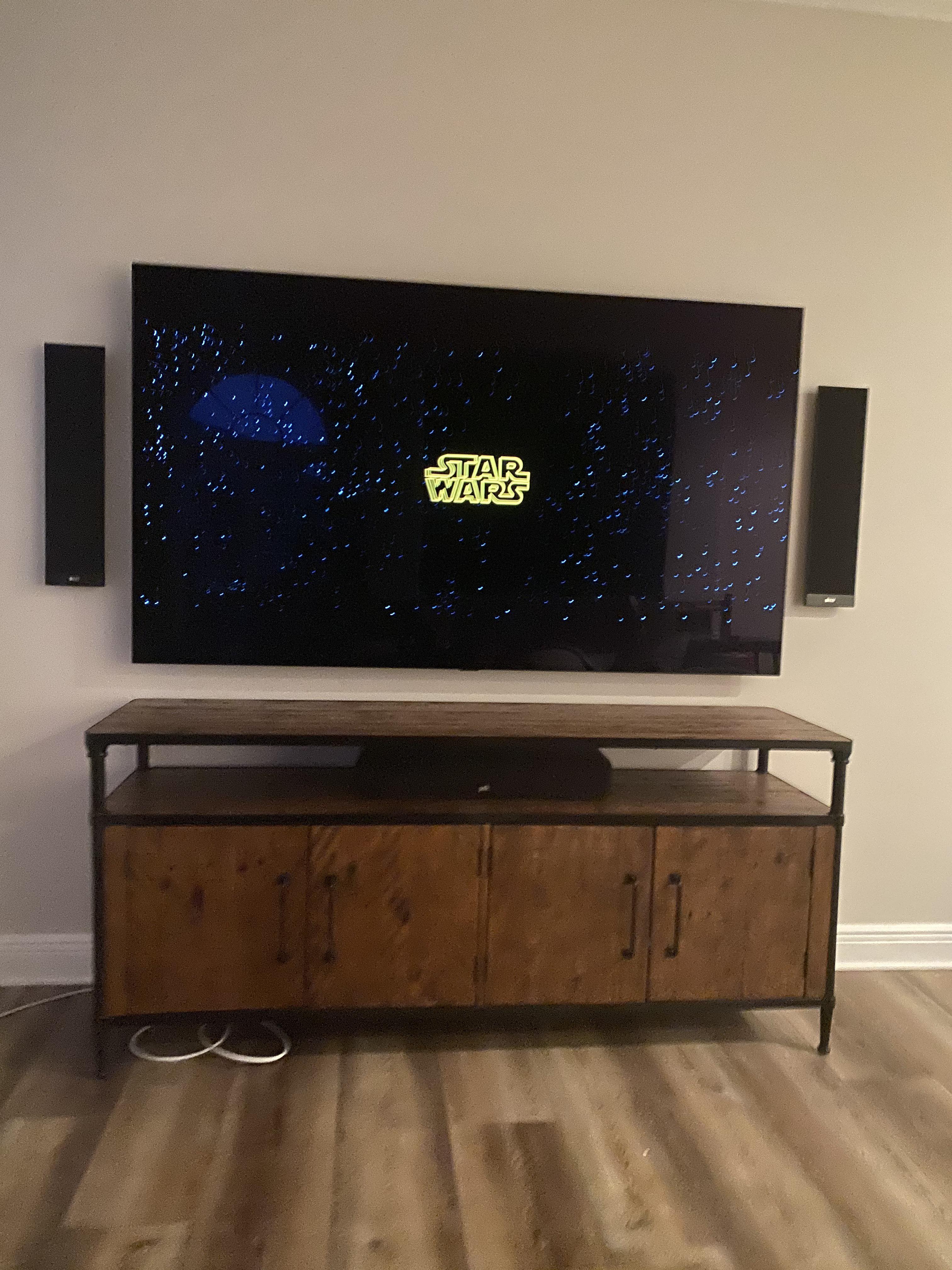Did I mount too low? 77” OLED r/hometheater