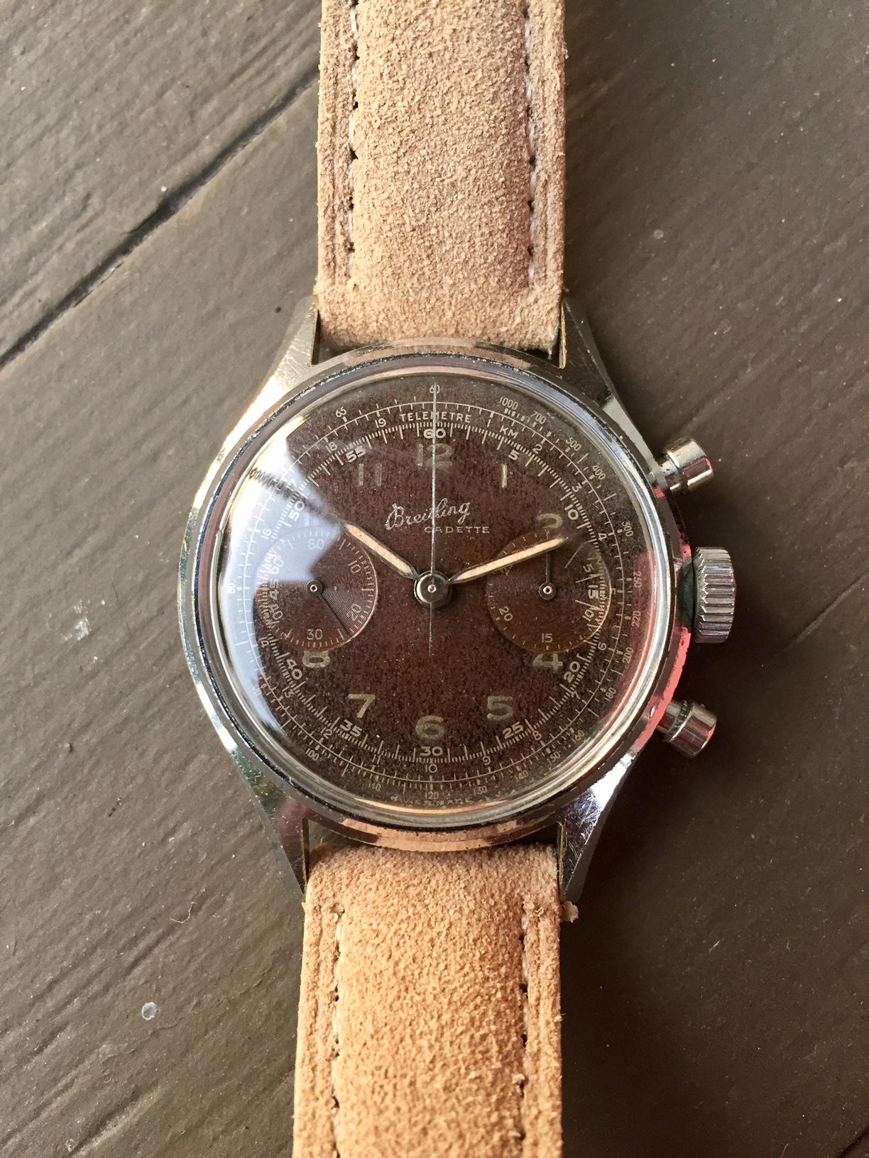 [WTS] Vintage Breitling Cadette Chronograph Tropical Dial r/Watchexchange