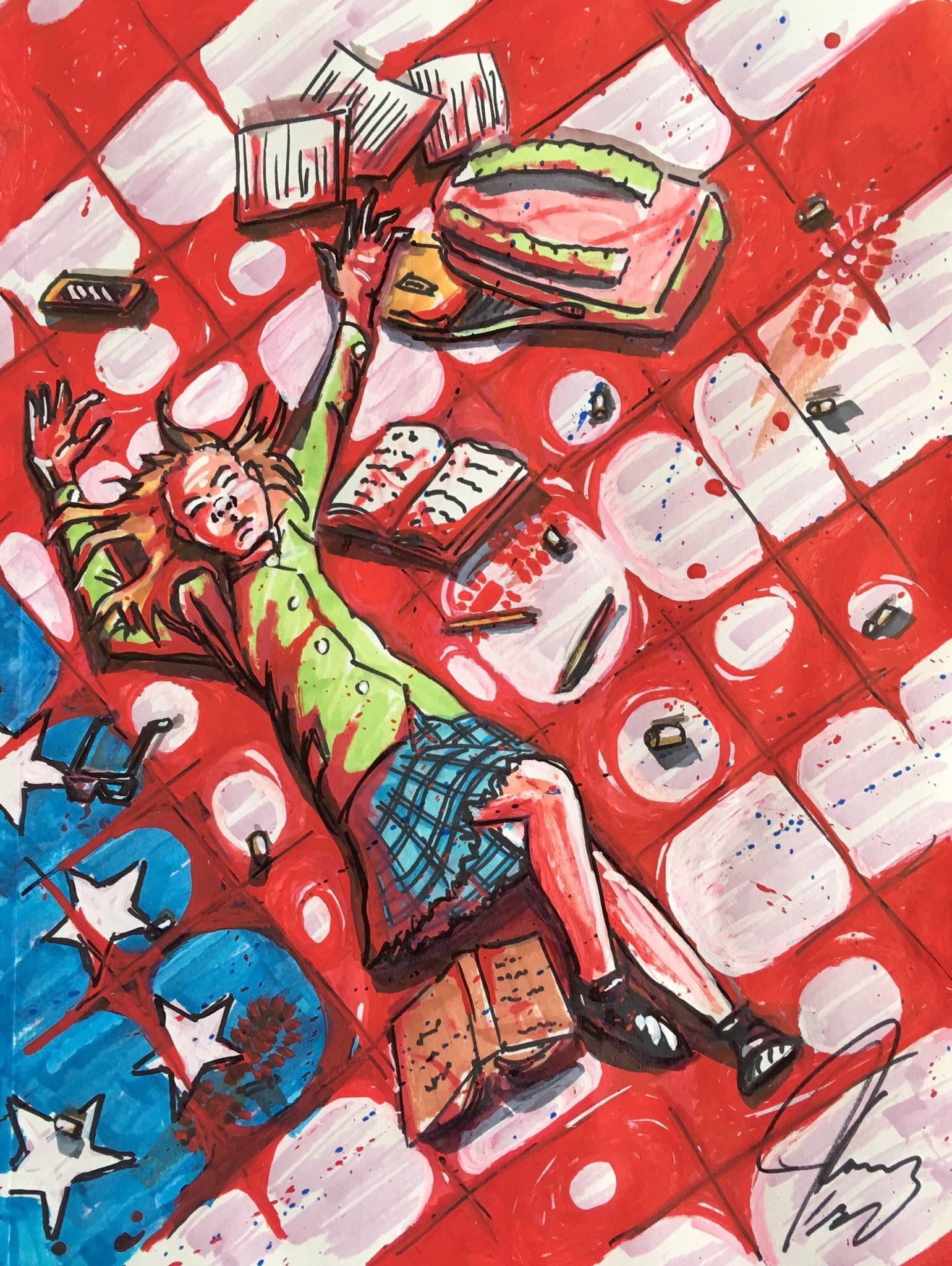 “Oh say, can’t you see?” Jim Carrey, Painting, 2018 r/Art