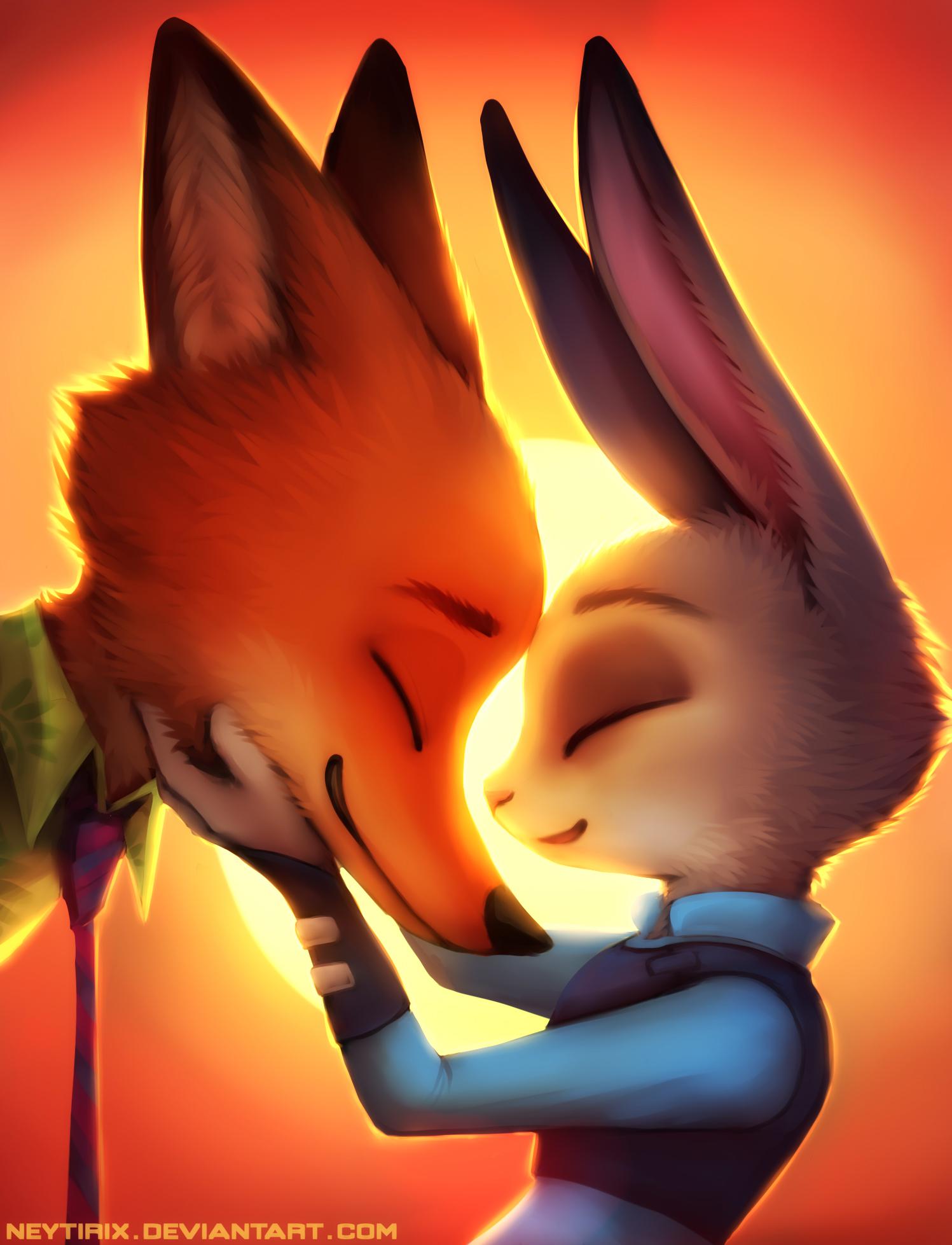 Nick and Judy Art by Neytirix r/zootopia