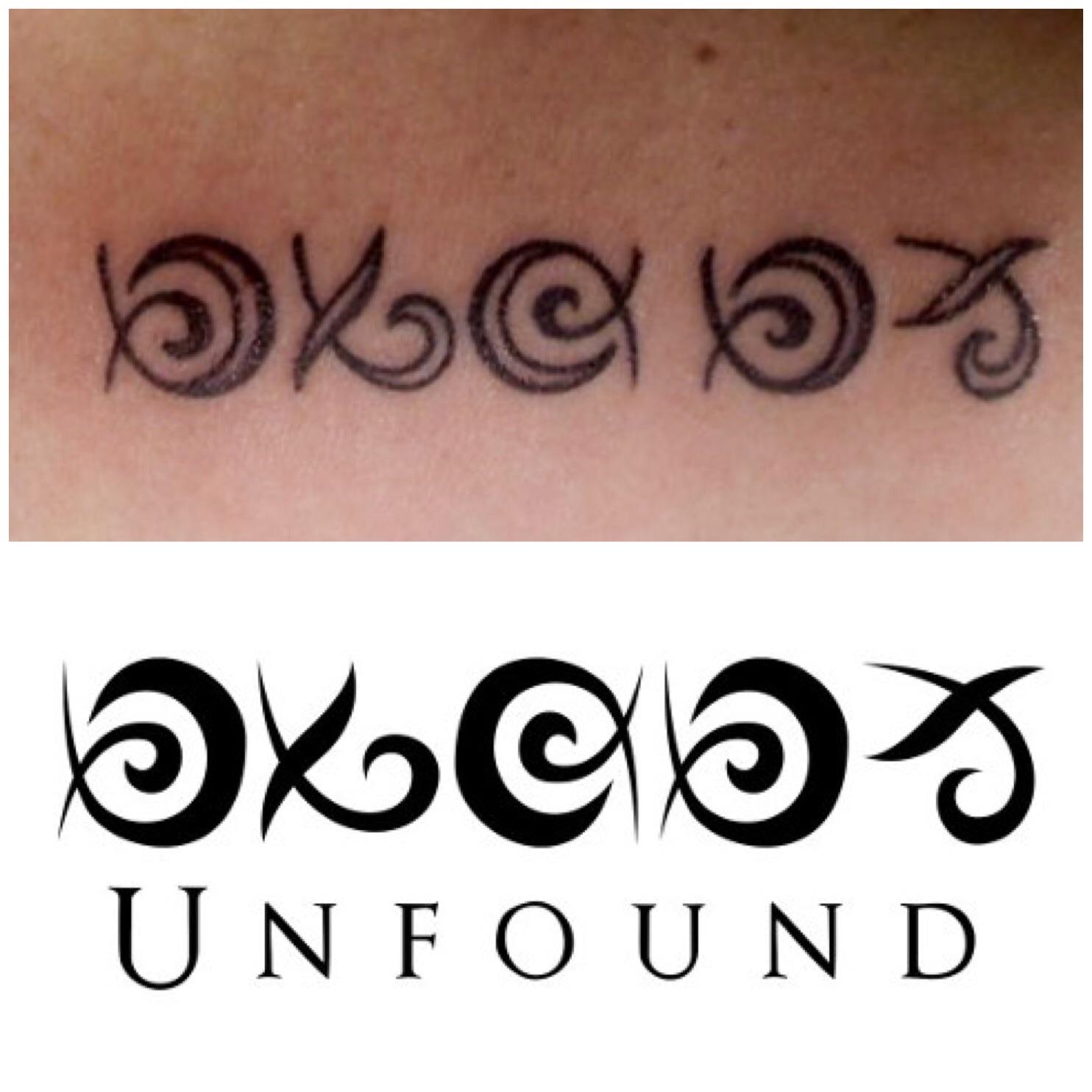 Are both these unfound Do the solid characters and the open ones mean