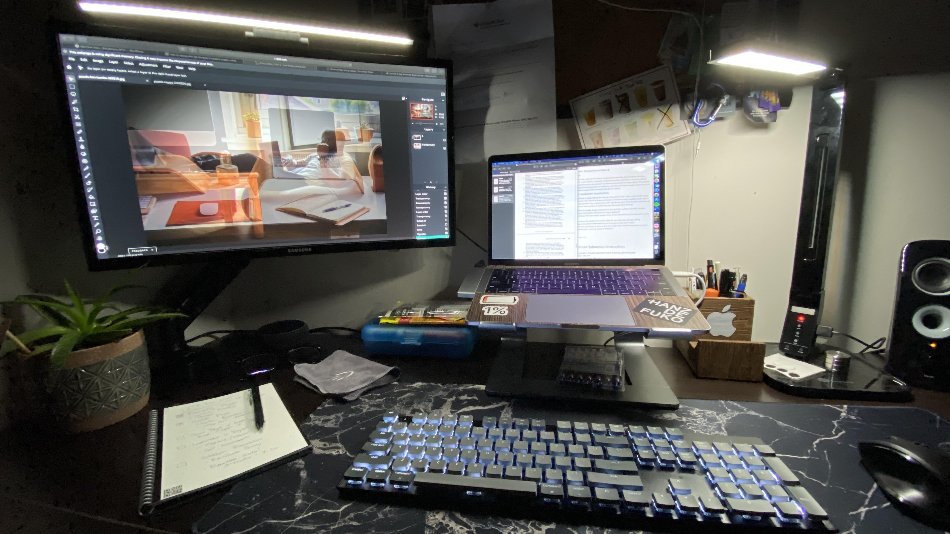 slowly getting there. Just need a bigger desk and another monitor. any