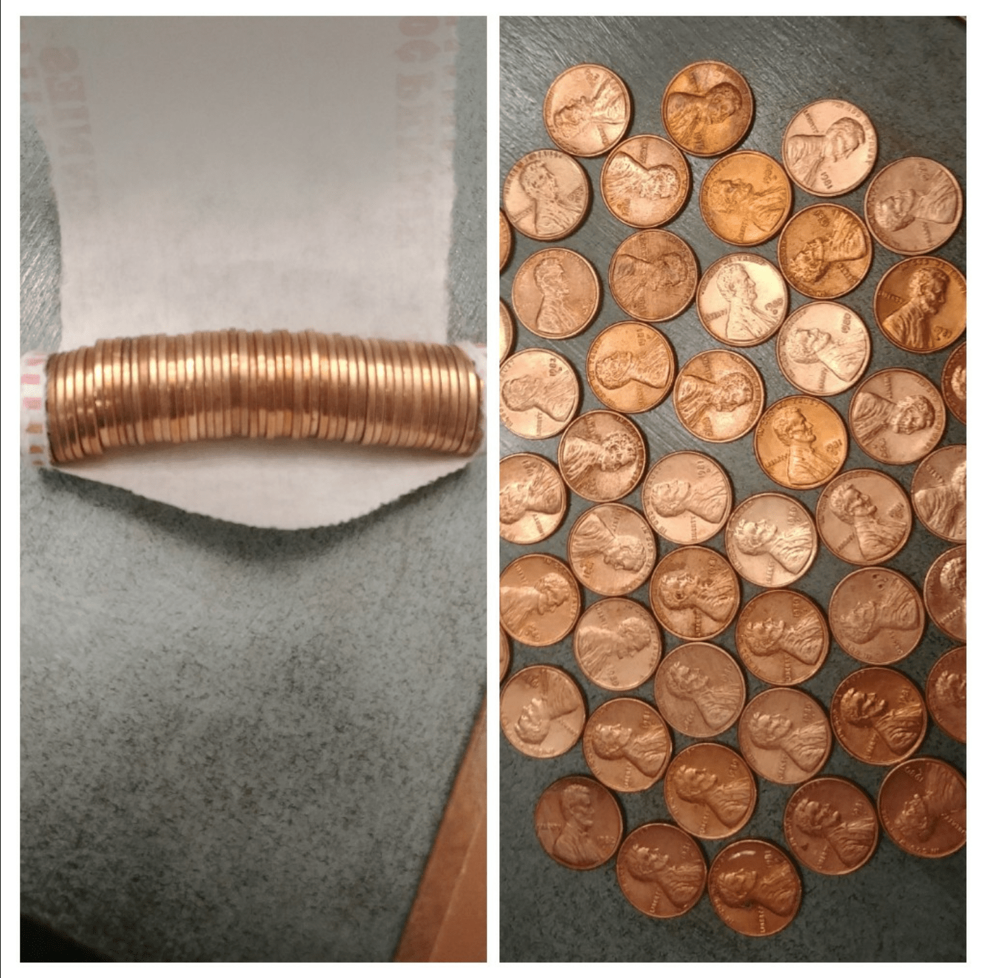 Opened A Roll Of Pennies And Nearly All Of Them Were Cleaned Copper
