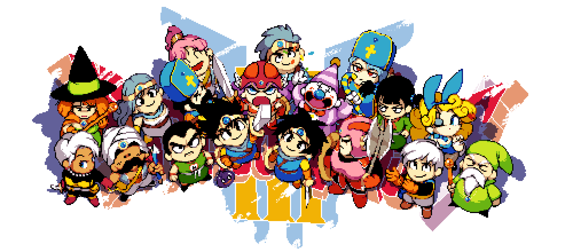 Some DQ3 art I did to celebrate me beatin the game r/dragonquest