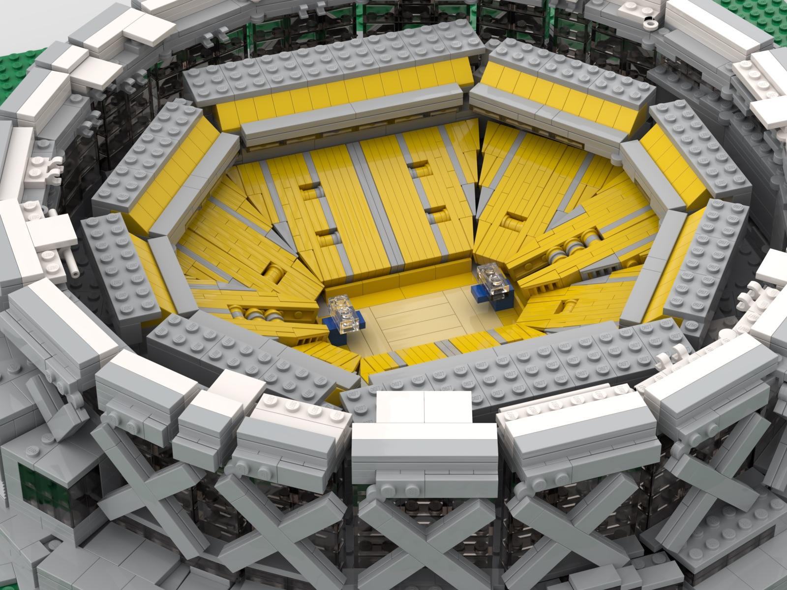 Rendering of my new project as an ode to Oracle Arena r/lego