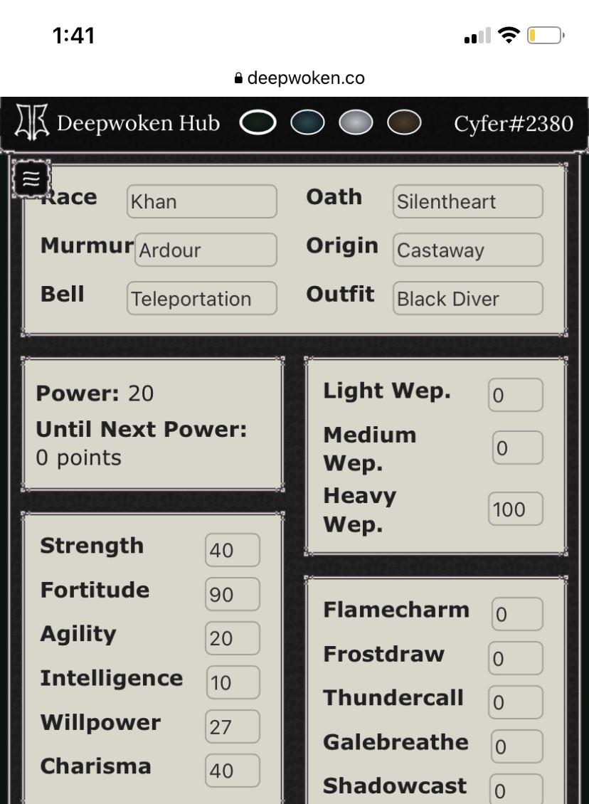 Silent heart build? r/deepwoken