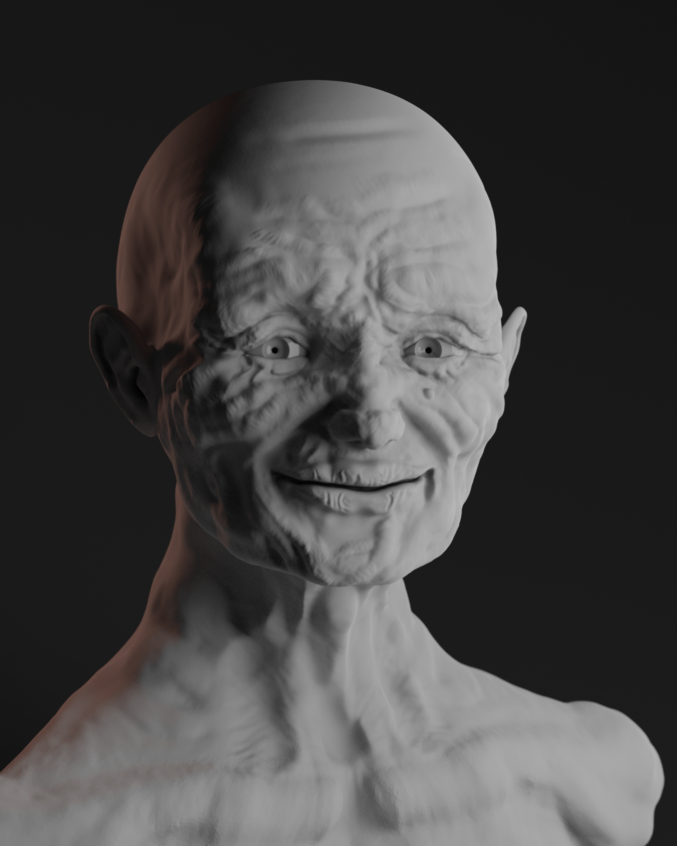 an old man r/blender