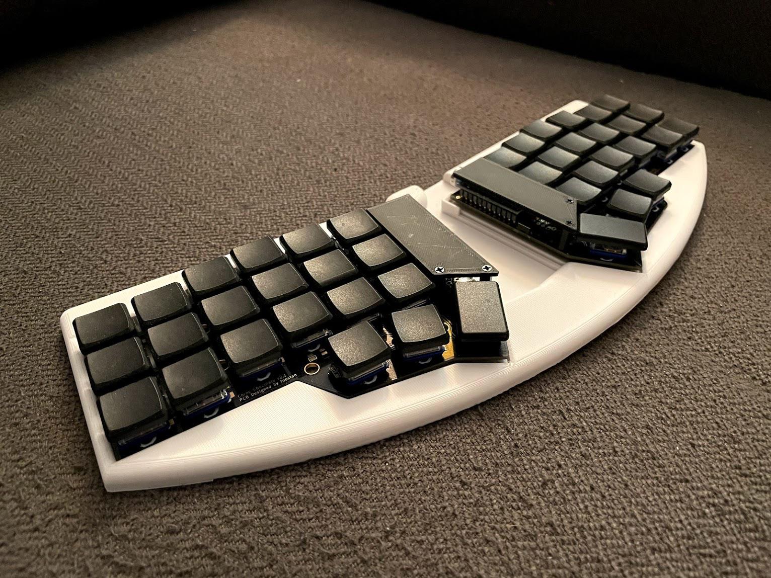 Jabberwocky FullSize ColumnarStagger Alice Keyboard with RH or Southpaw Numpad