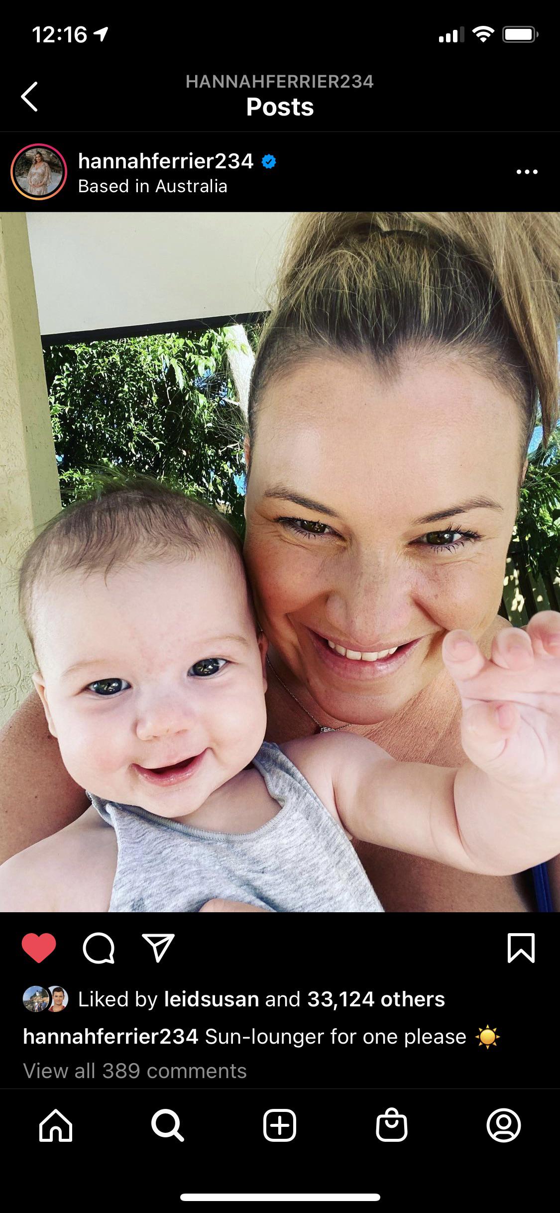 Out of all the IG posts from Hannah this might be the cutest. Makes me