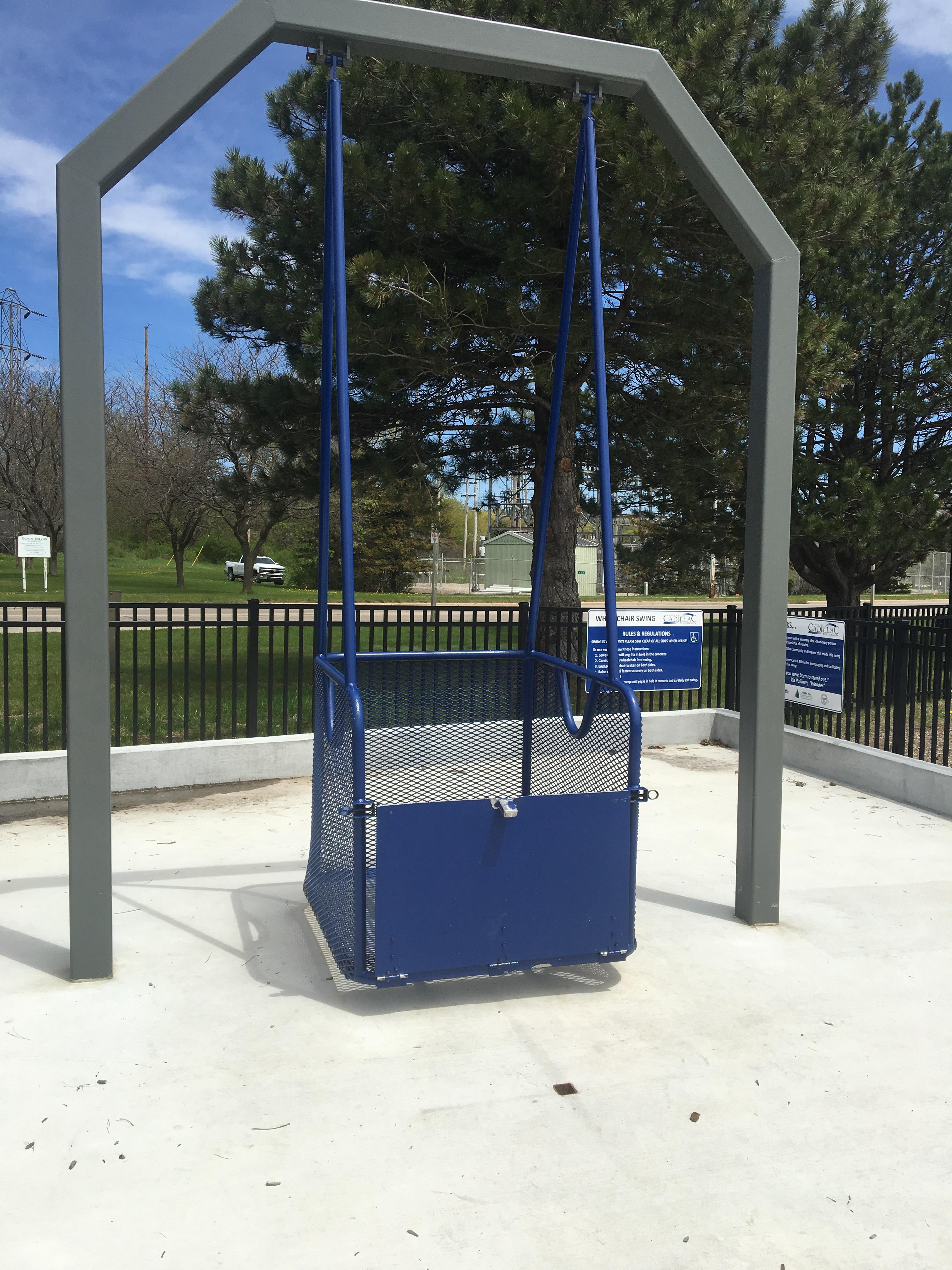 My local park has a wheelchair accessible swing. r/mildlyinteresting
