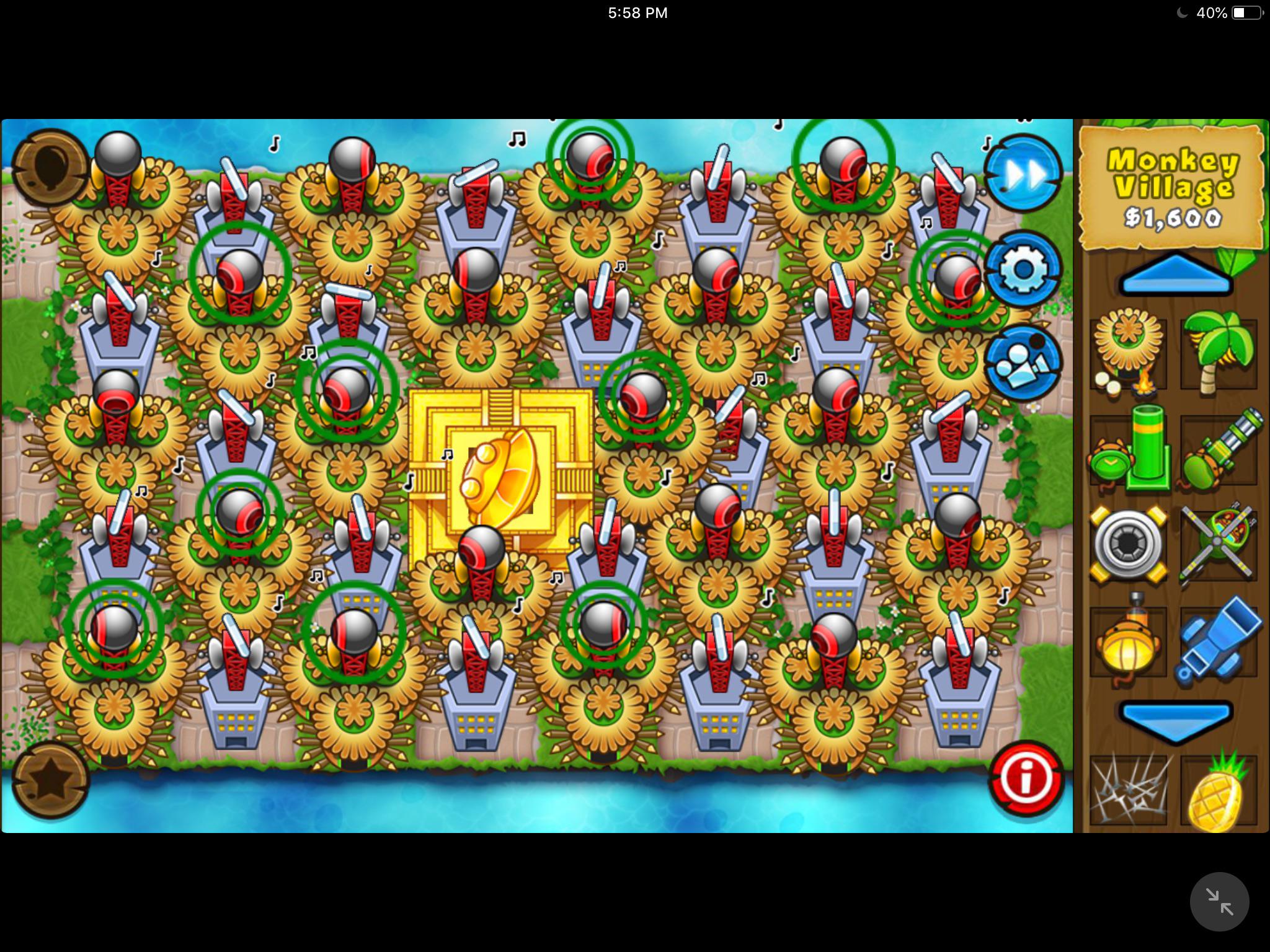This is probably what the entire monkey village looks like BTD5