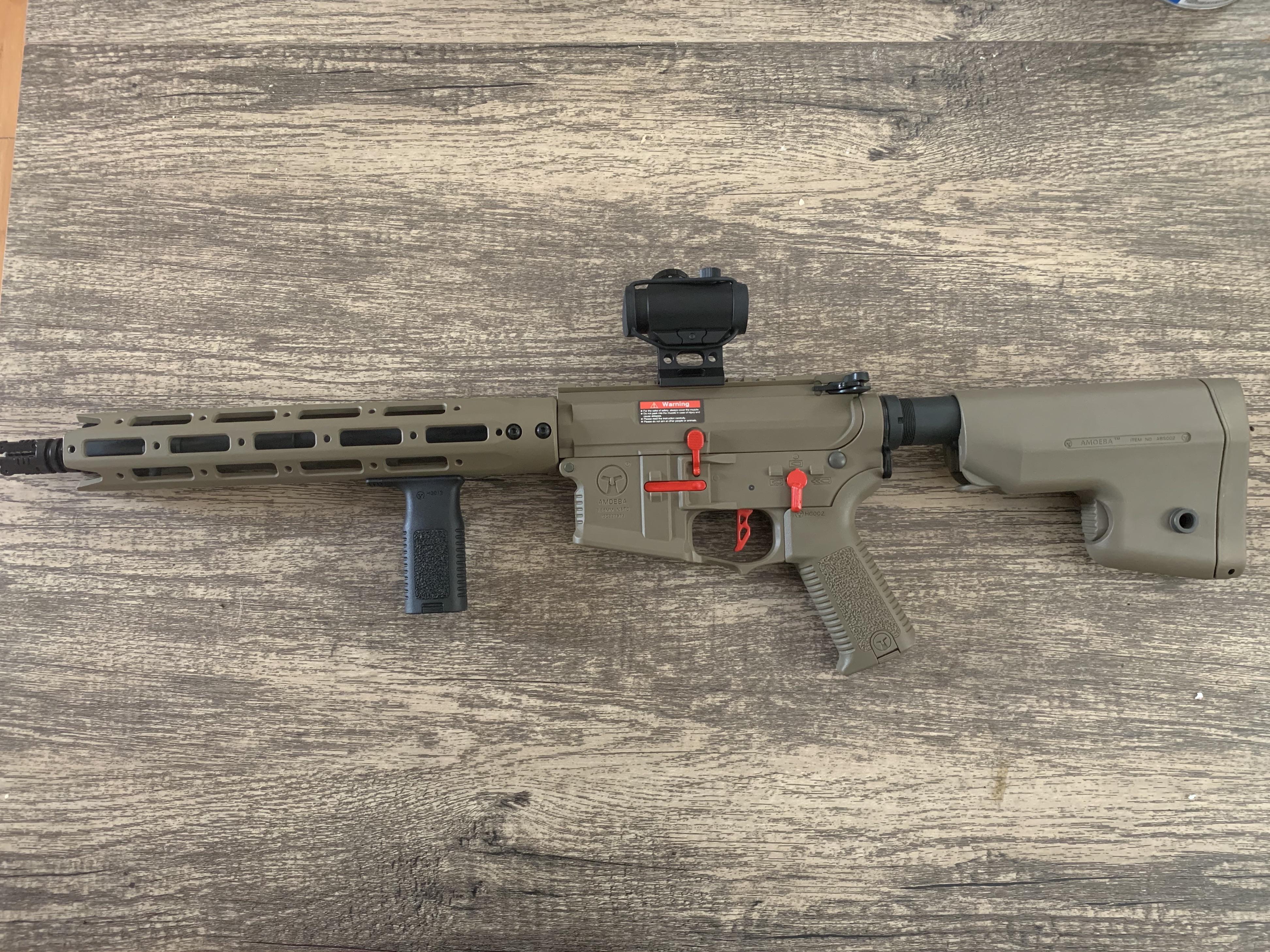 My little brother decided to invest in his first airsoft gun and a ton