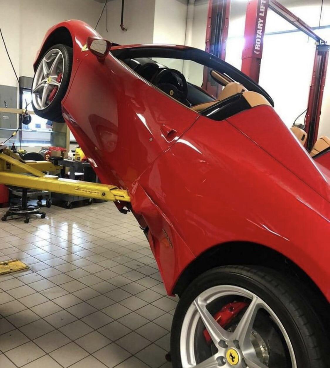 When your expensive car gets ruined