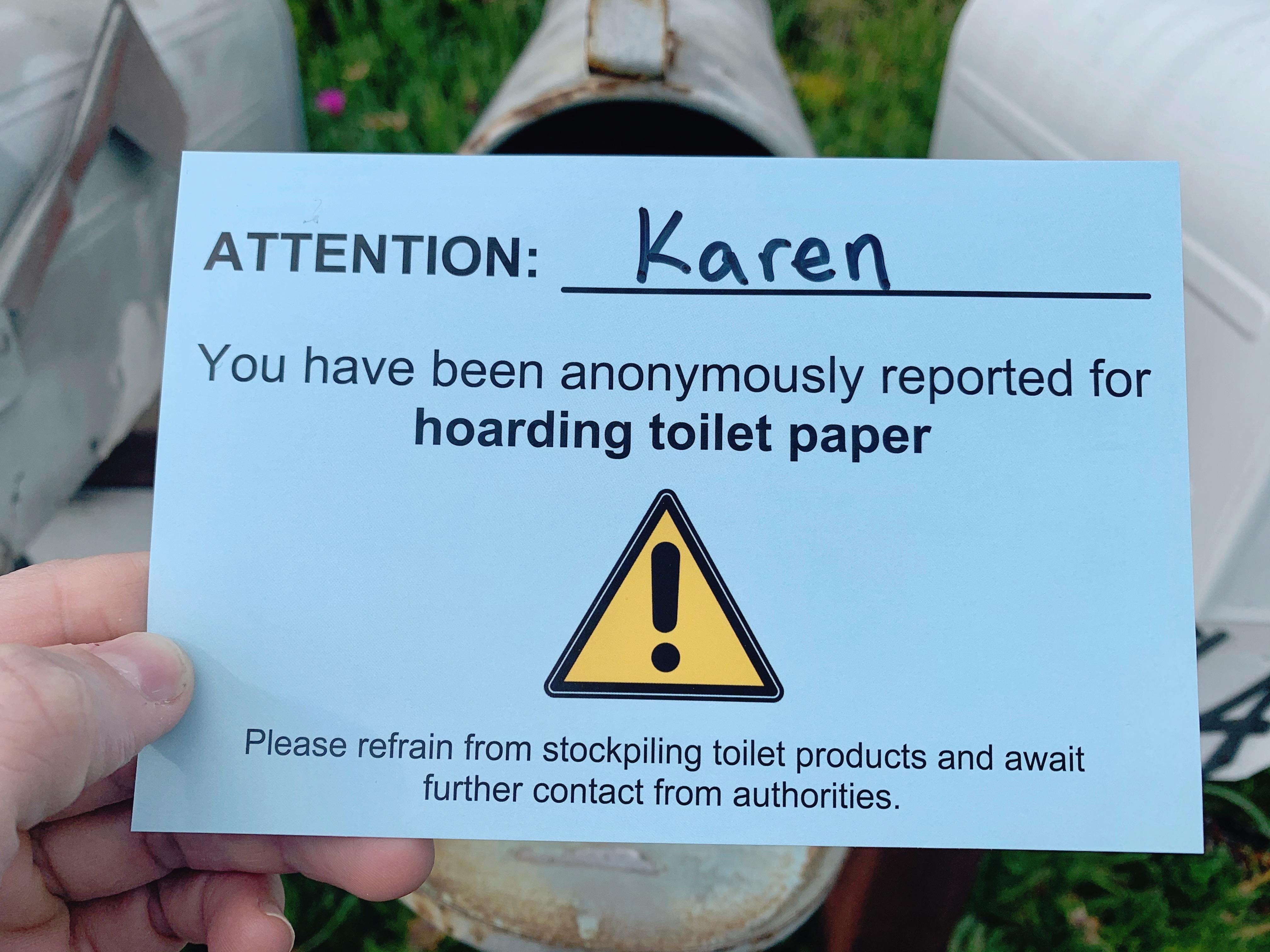 This "official notice" I mailed to my hoarder mother r/pics
