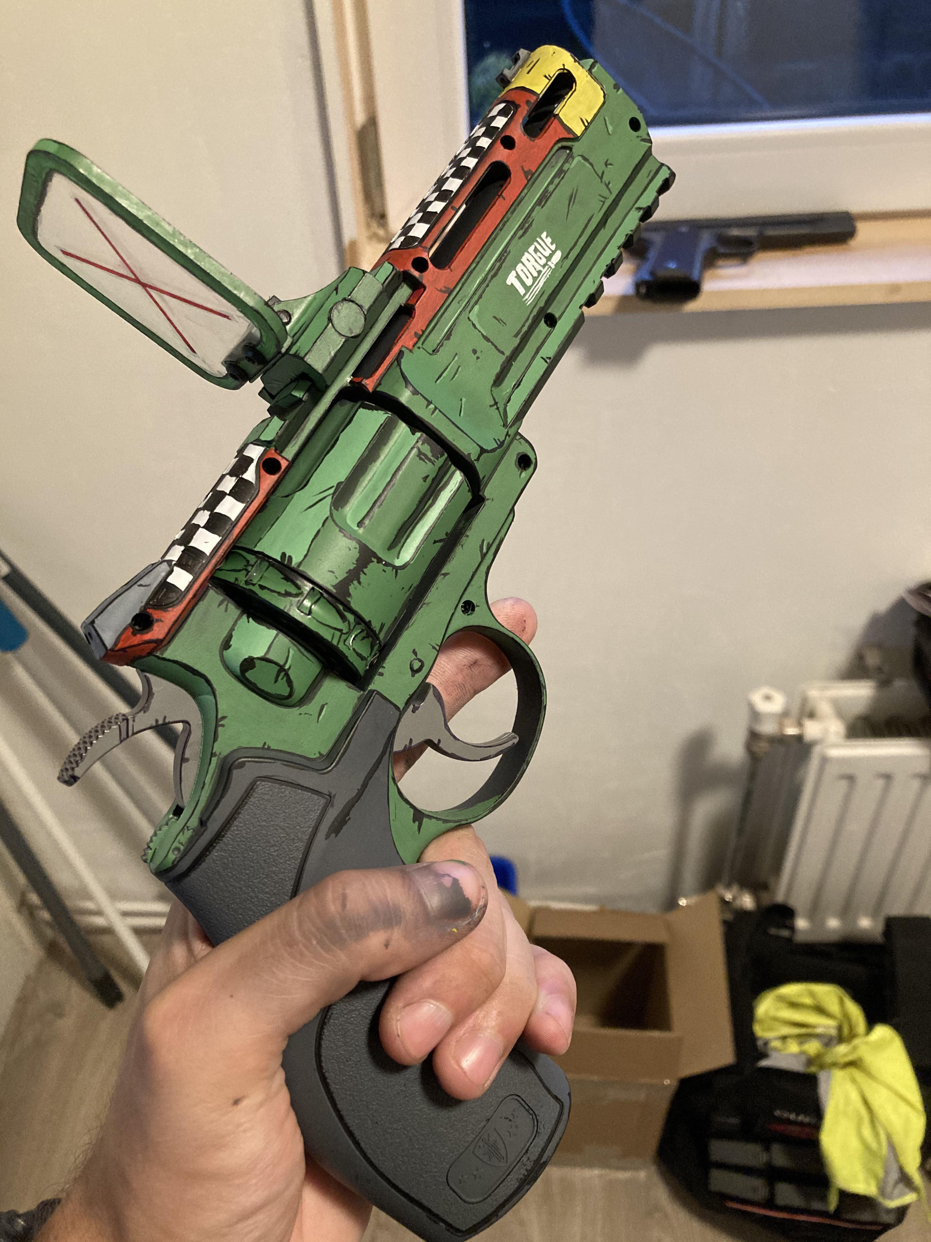 u/hexcalibur01000 inspired me to paint one of my airsoft revolver in