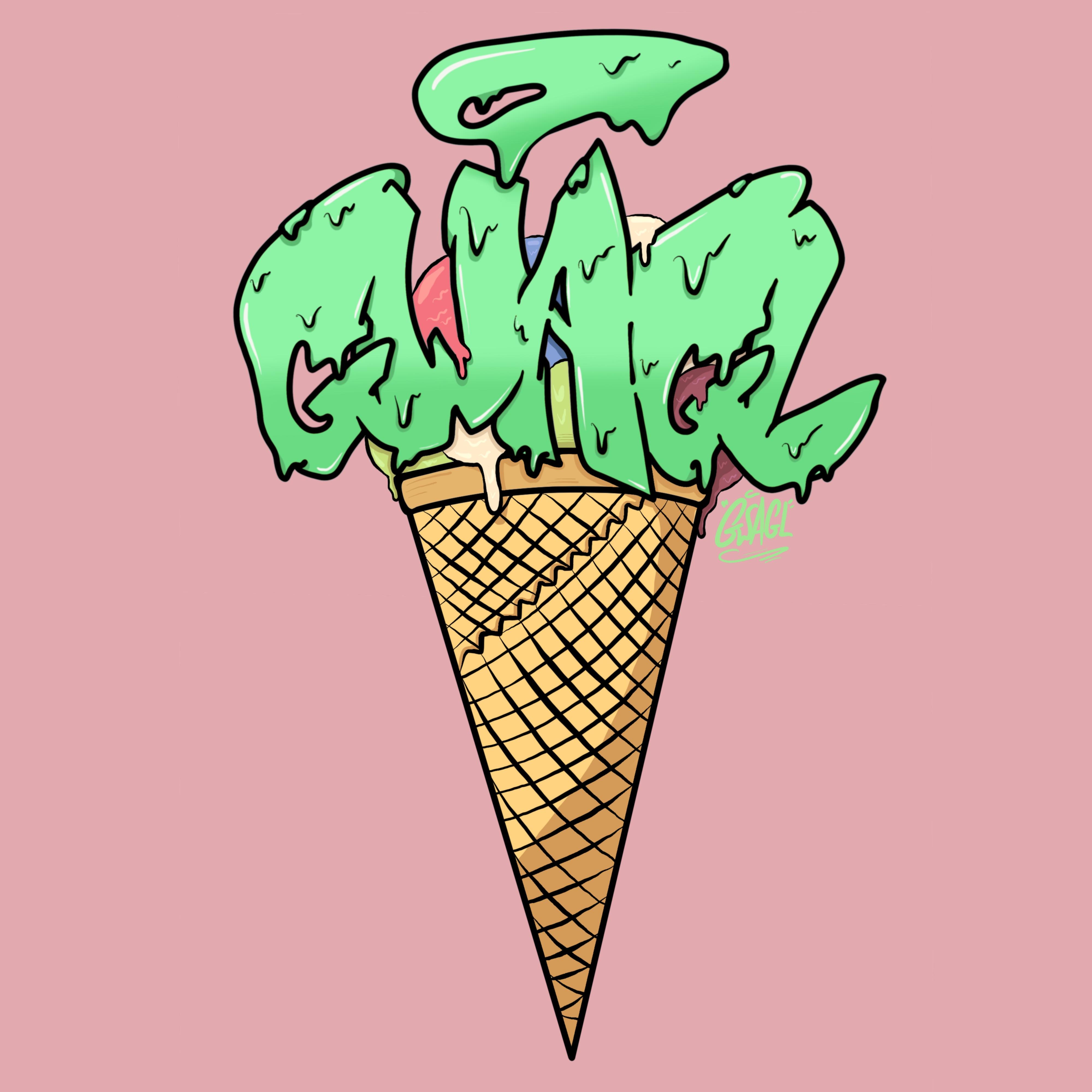 Gwagl ice cream art 4000x4000px procreate 2018 r/Graffiti