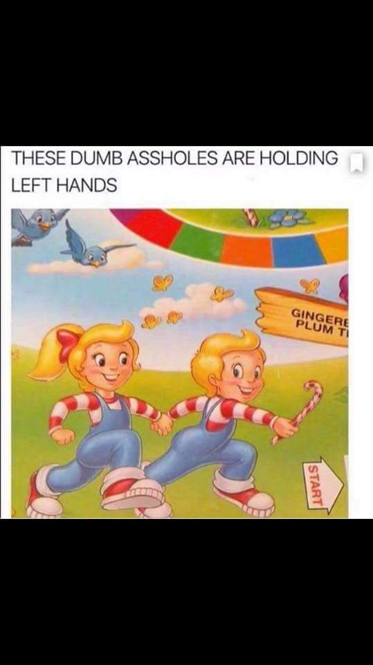 Candy land kids holding left hand r/mildlyinfuriating