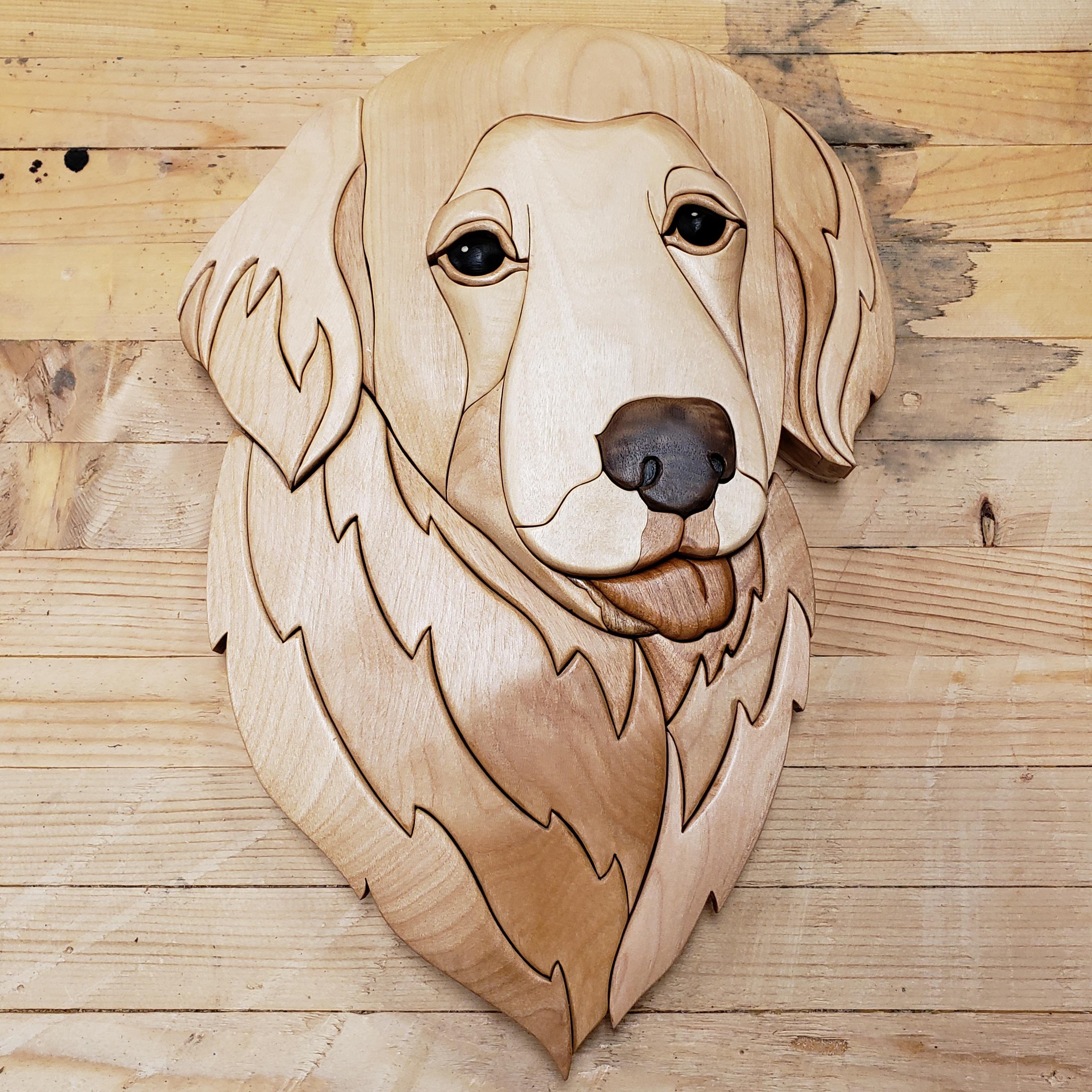Golden Retriever Intarsia r/woodworking
