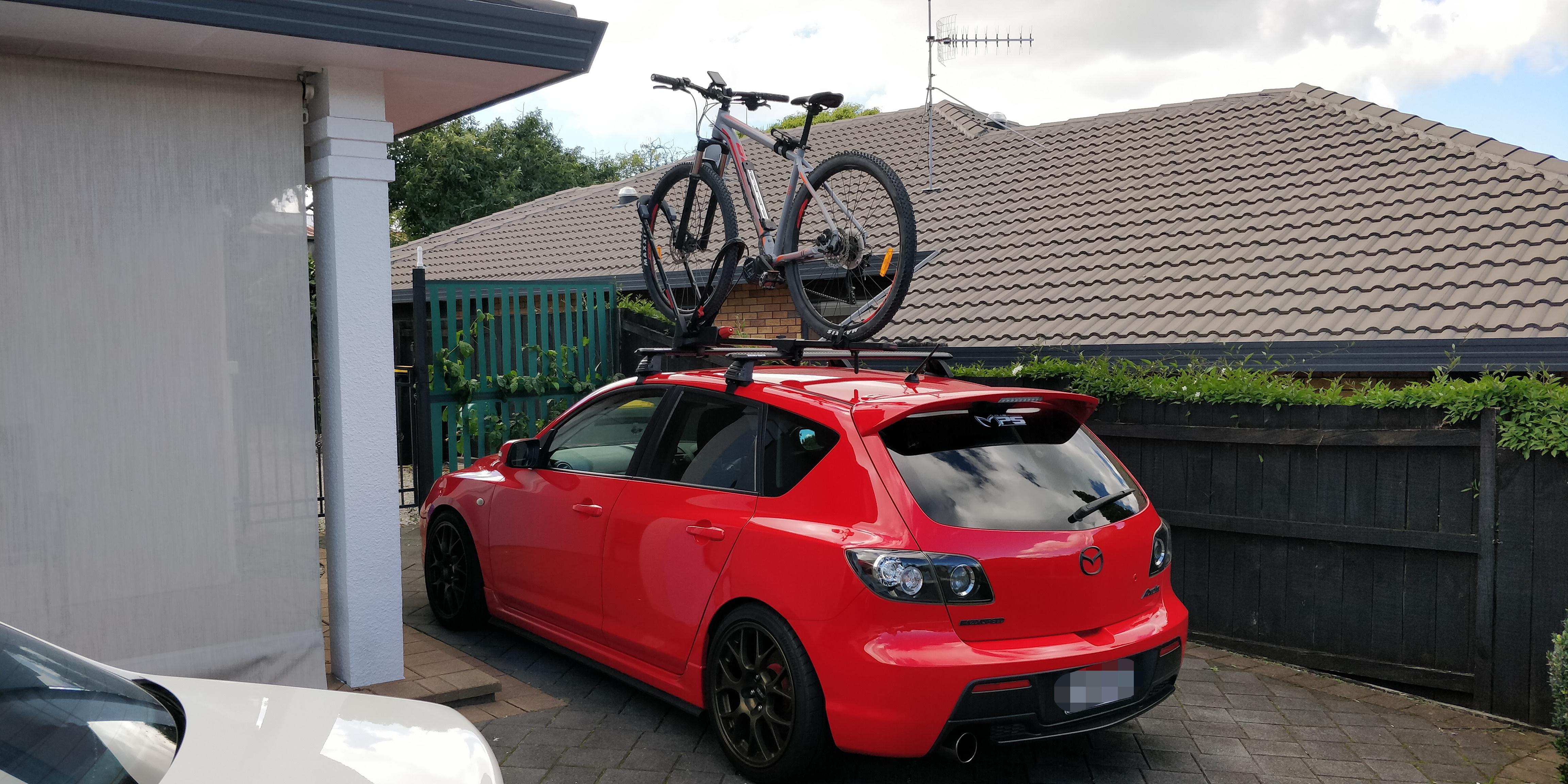Putting my roof rack to good use : r/mazdaspeed3