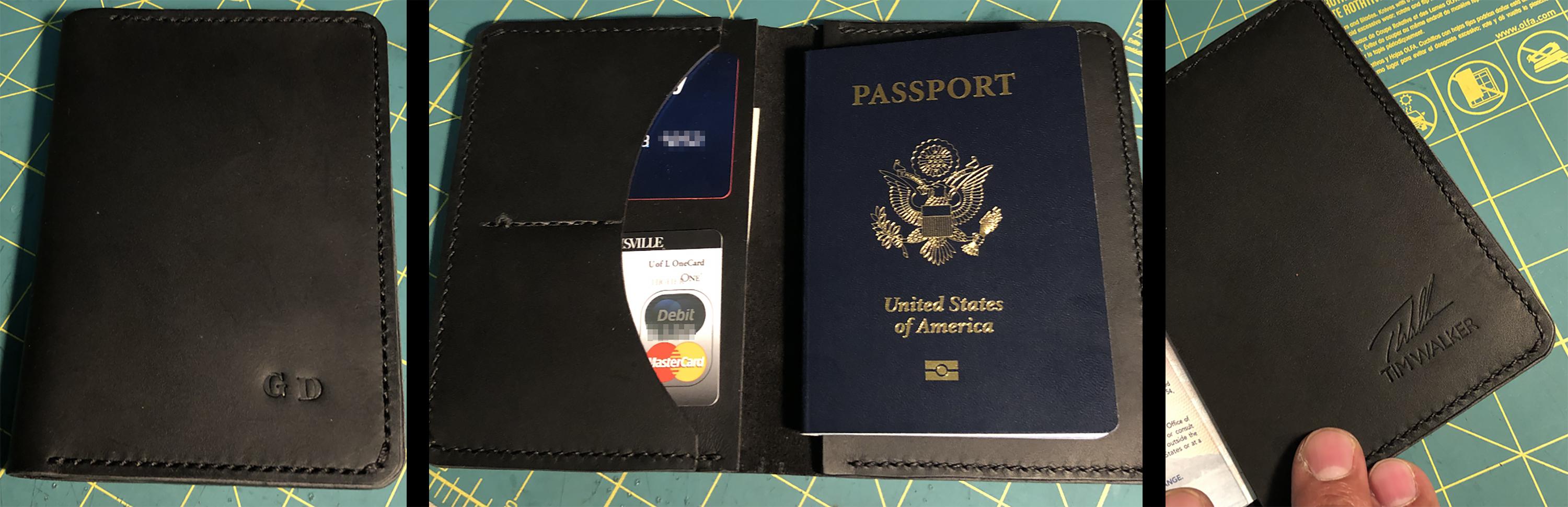 Passport holder for the boss... r/Leathercraft