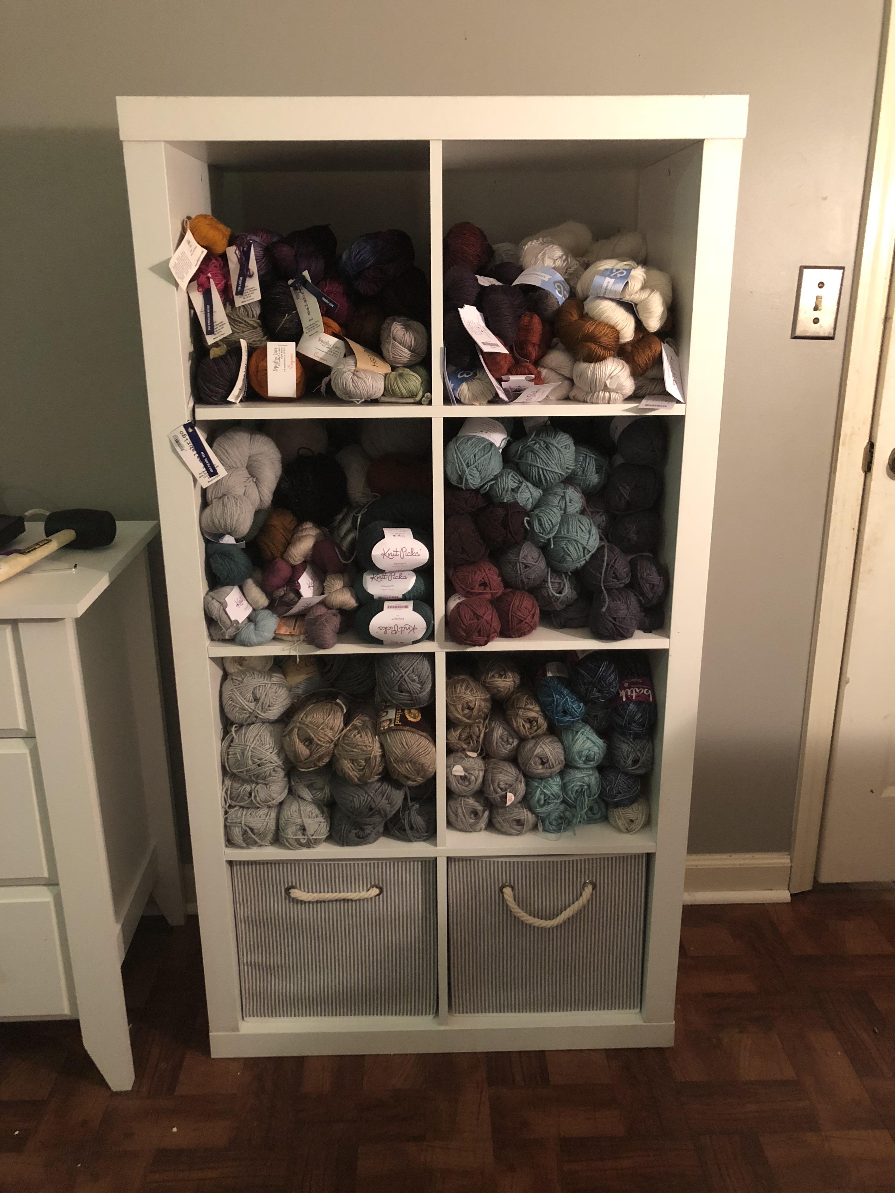 Finally have a yarn storage area!! r/knitting