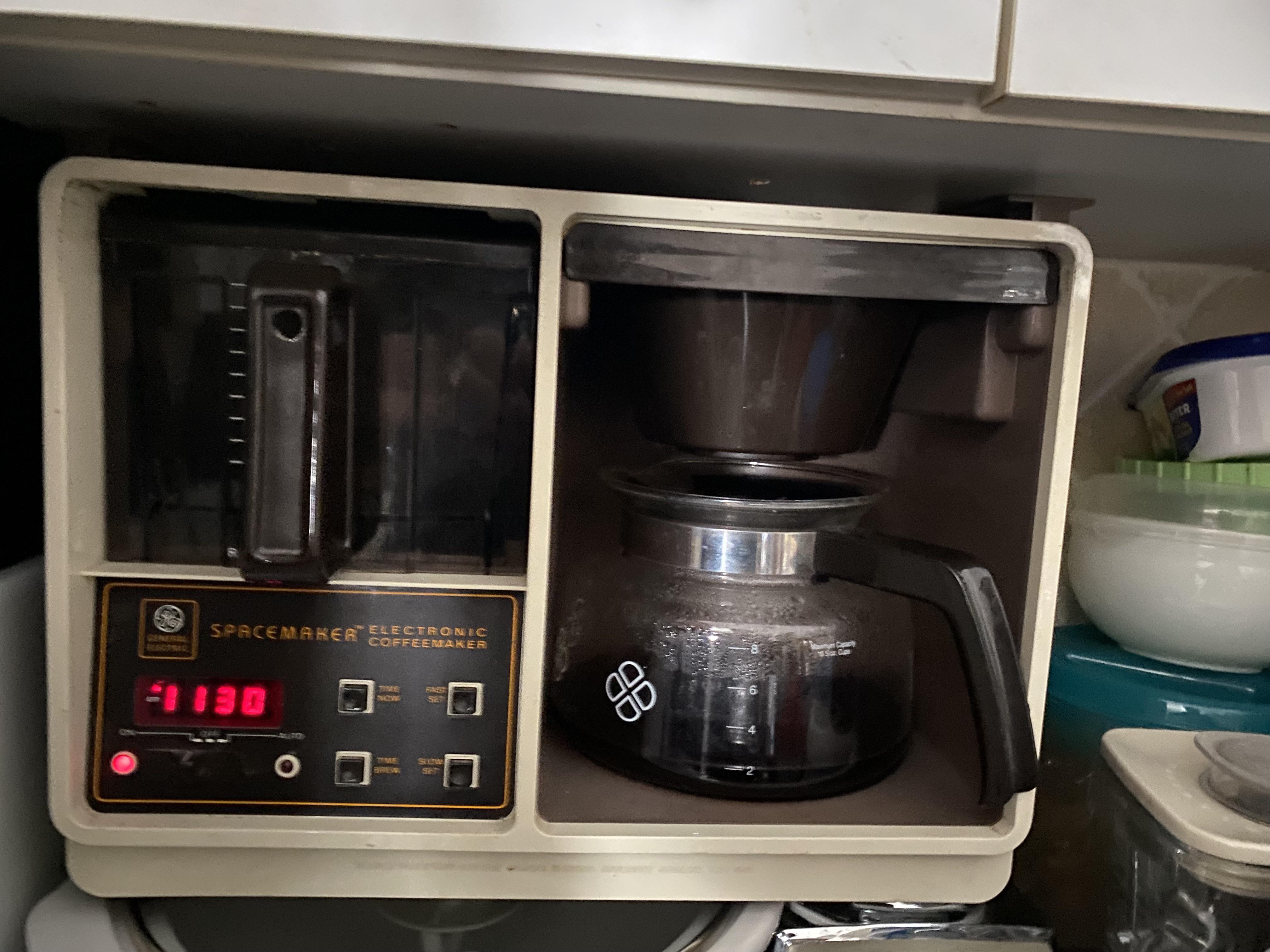 My Aunt's GE Spacemaker Coffeemaker From 1988, Used Nearly, 55 OFF