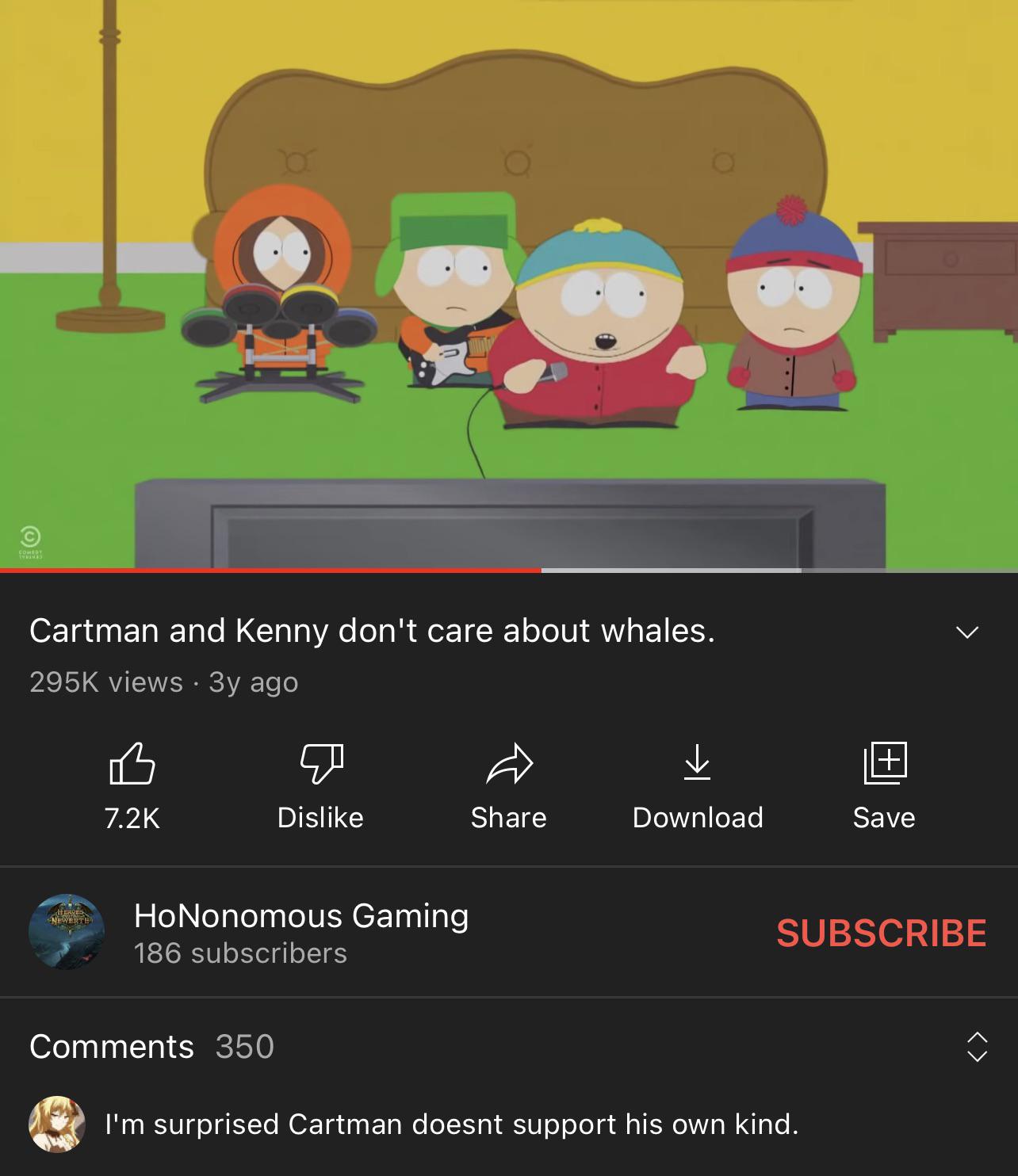 Whattaya mean, this song is sweet southpark