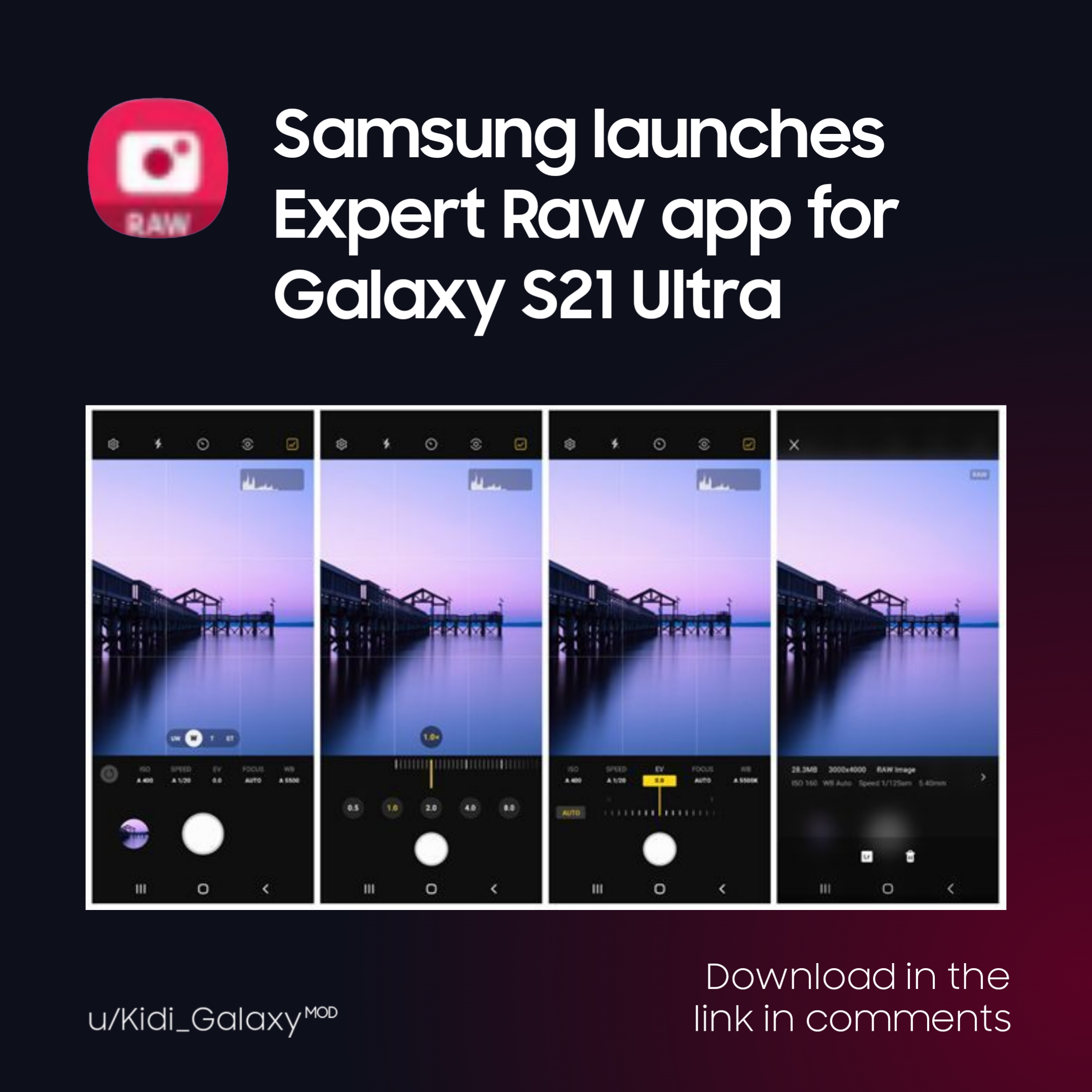 Galaxy S21 Ultra gets Pro Mode support for telephoto cameras via Expert