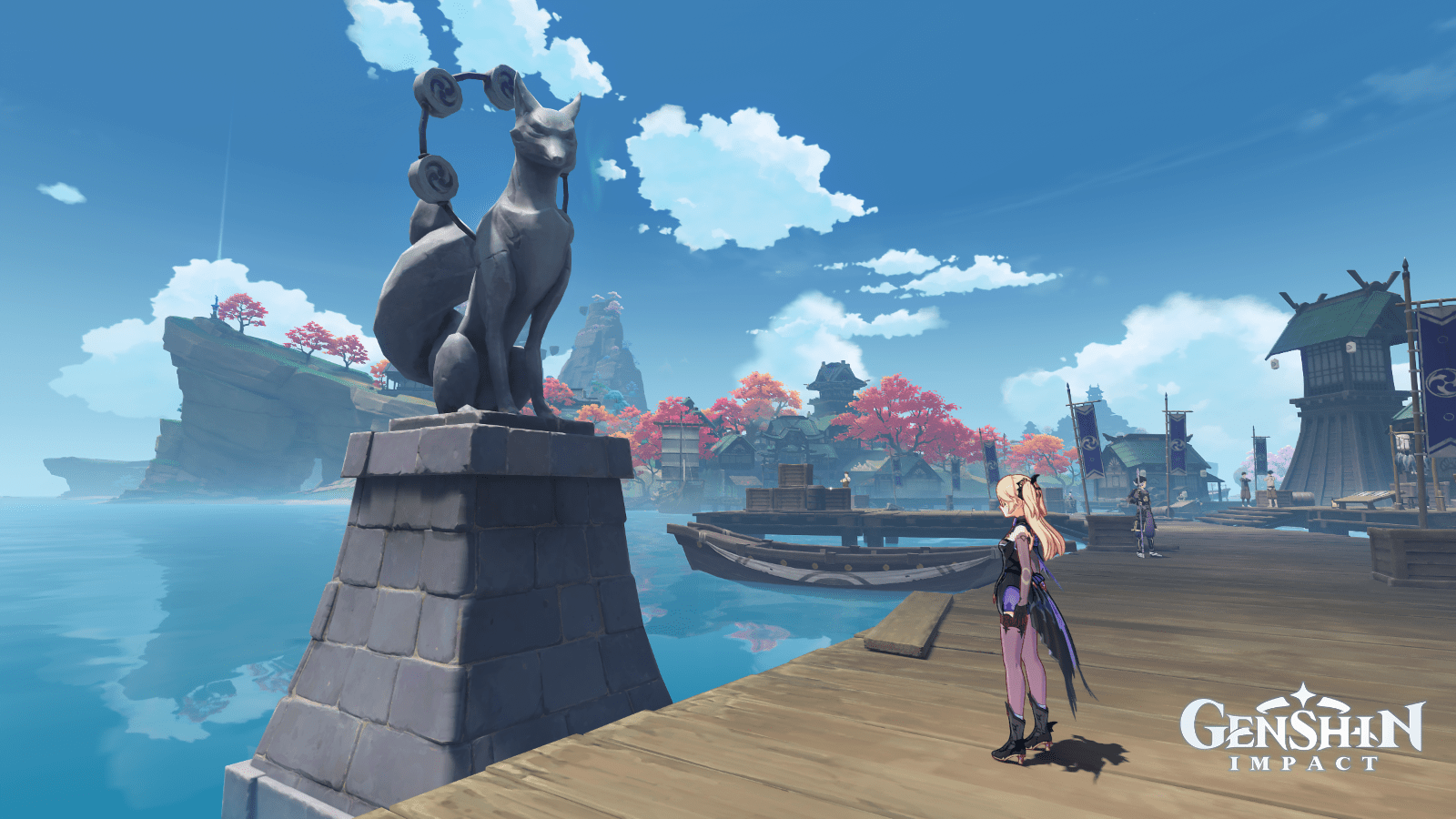 One and only fox statue with the electro ring, sus... r/Genshin_Impact