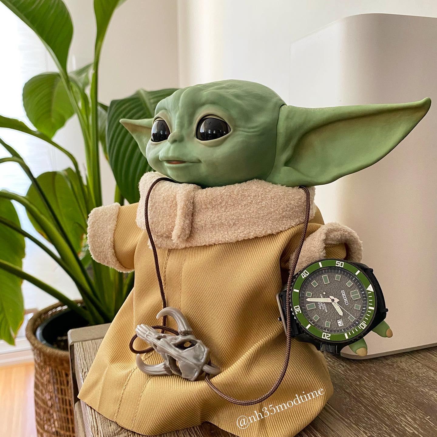 Grogu approved. Baby Yoda rockin’ the reptile mod. r/SeikoMods