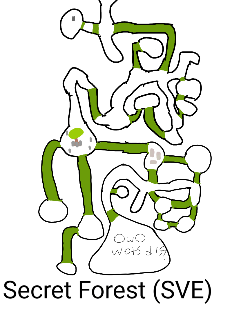 I made a map for the secret forest in stardew valley expanded, pretty