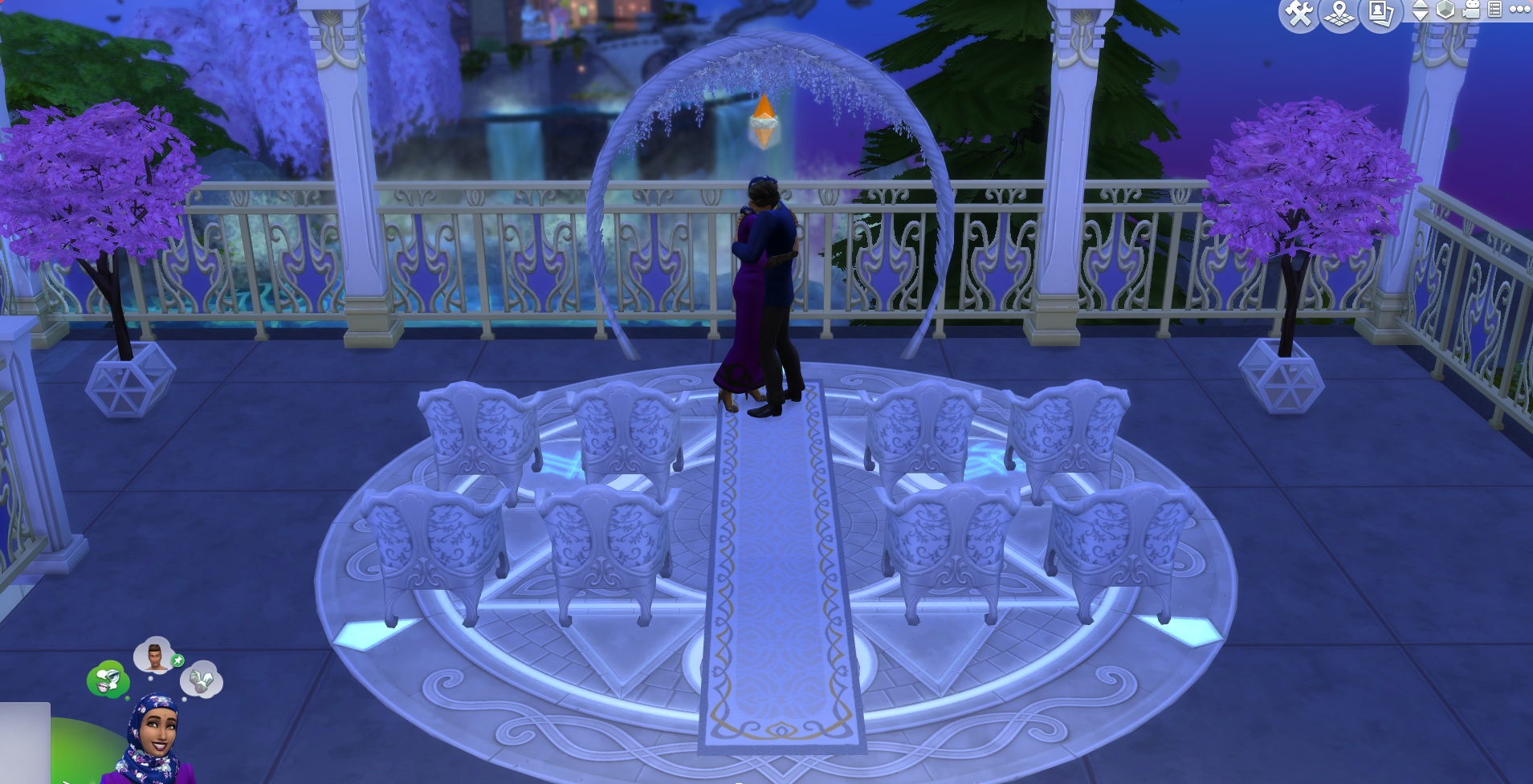 My sims got married at the Realm of Magic! It's such a beautiful place
