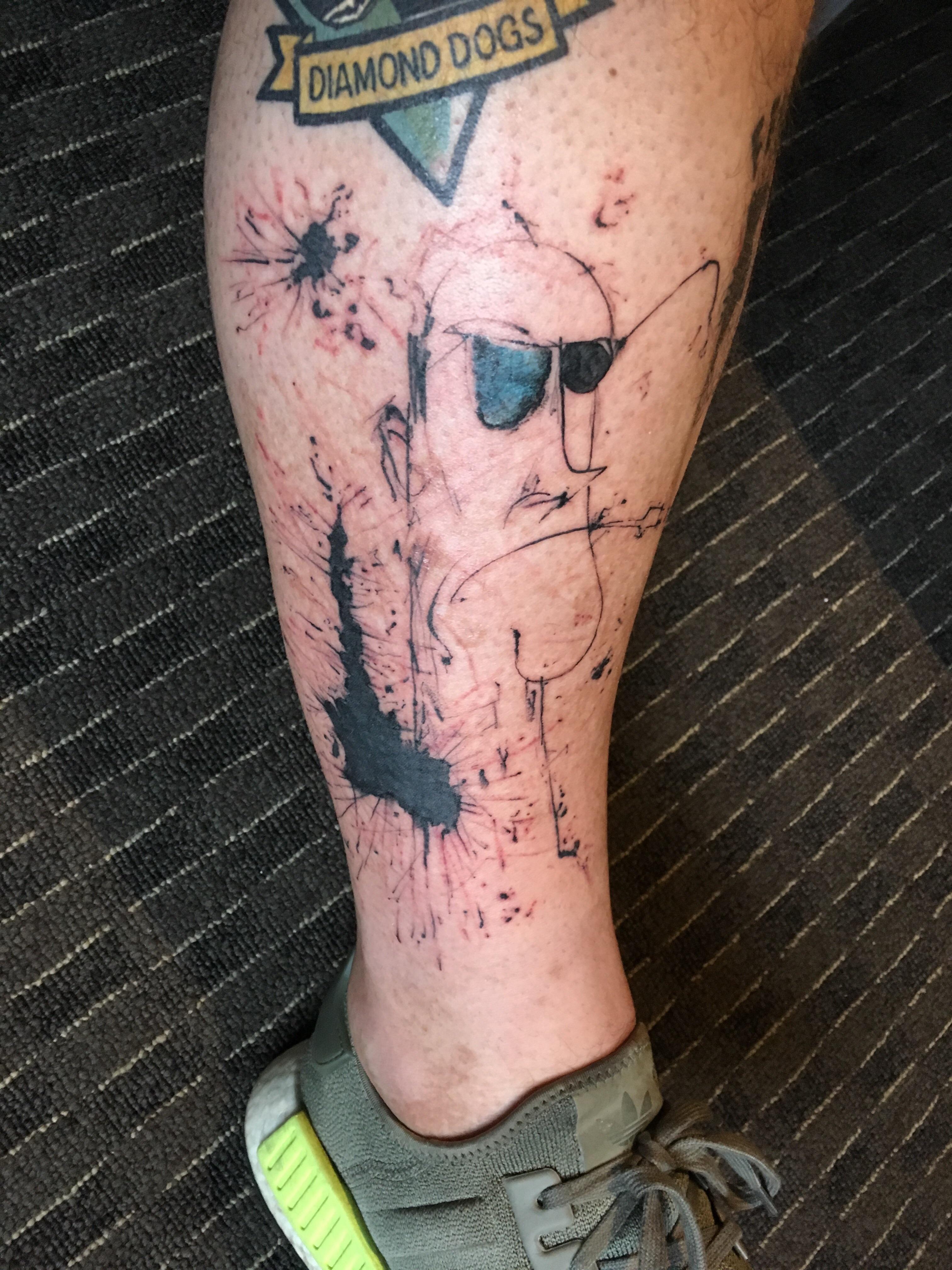 Second HST tattoo, a portrait dedicated to the man himself by Ralph